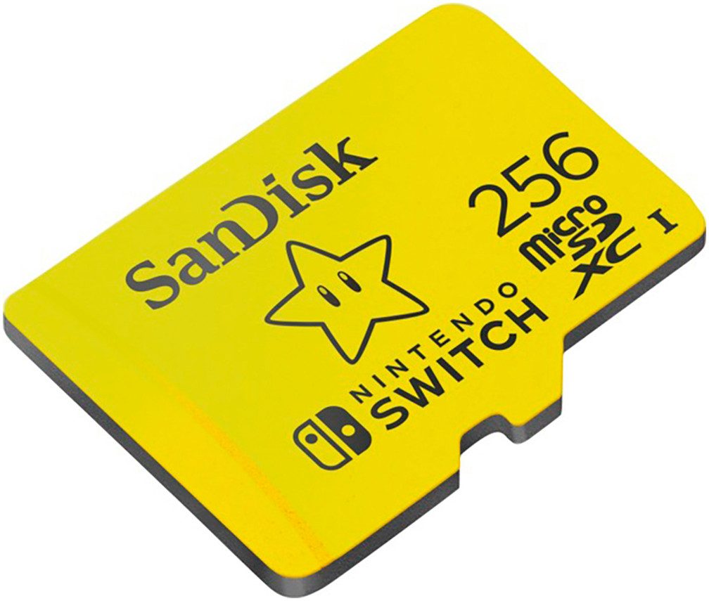 Sandisk Nintendo Switch 256 GB Speicherkarte (256 GB, Video Speed Class 30 (V30)/UHS Speed Class 3 (U3), 100 MB/s Lesegeschwindigkeit)