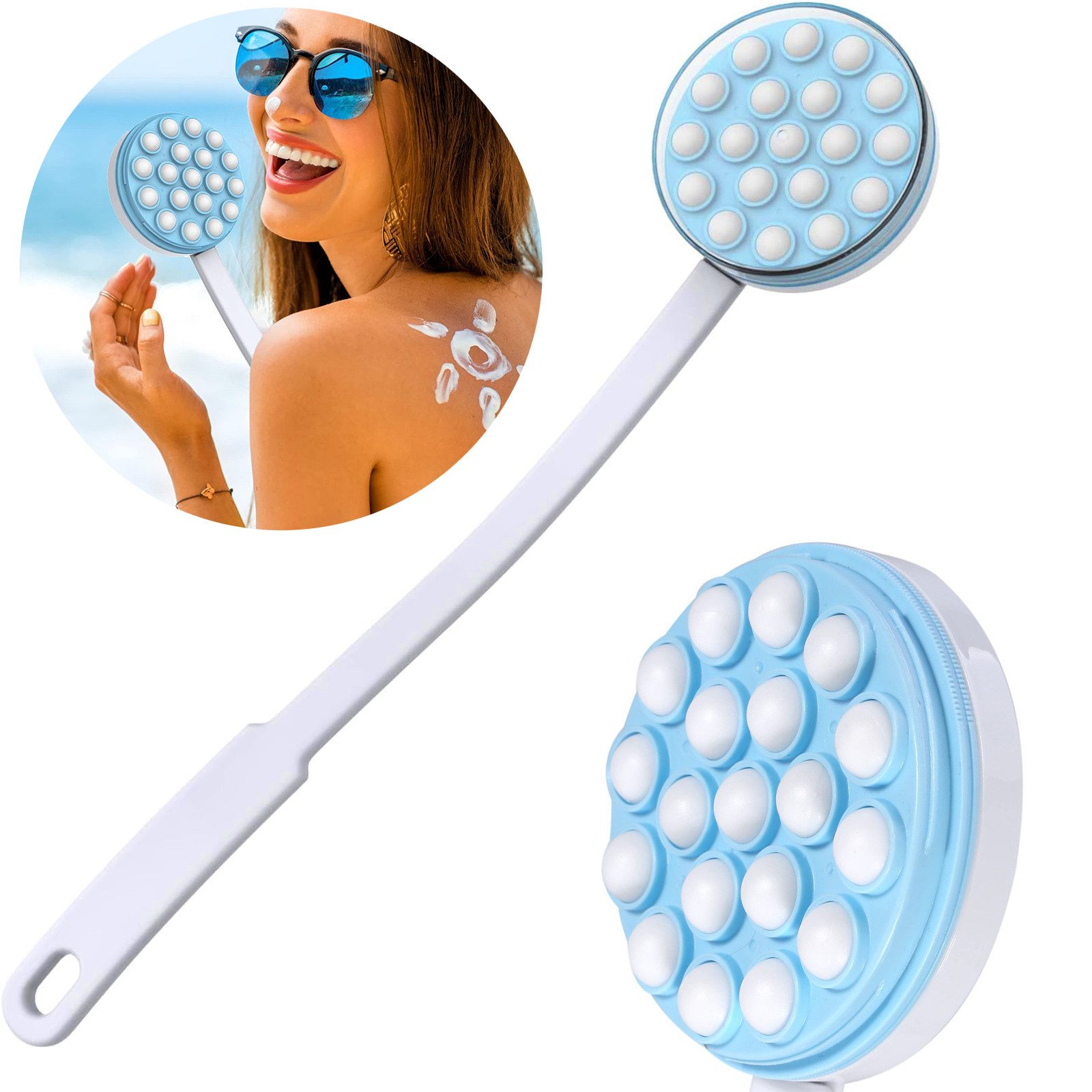 Badebürste Badebürste Applicator Brush Oil Cream Lotion Bath Massager mit Handled