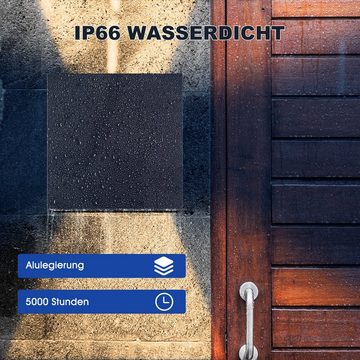 LETGOSPT LED Wandleuchte G9 mit Bewegungsmelder LED Lampe Auf & ab Aluminium Wandleuchte, LED fest integriert, warmweiß, verstellbarer Abstrahlwinkel mit Bewegungsmelder