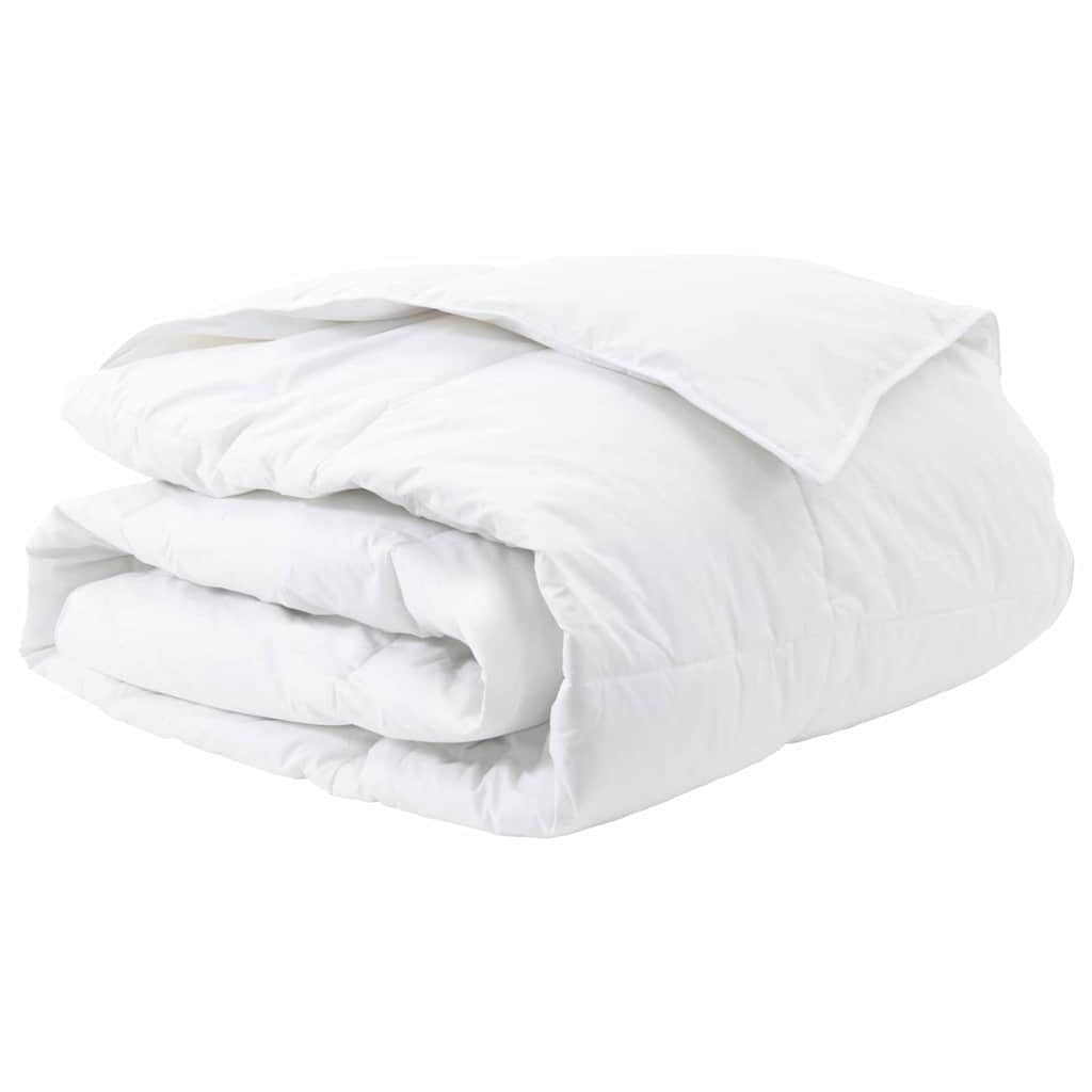 vidaXL Bett Winterbettdecke 240 x 220 cm Winter Feder Weiß Atmungsaktiv (1-tlg)