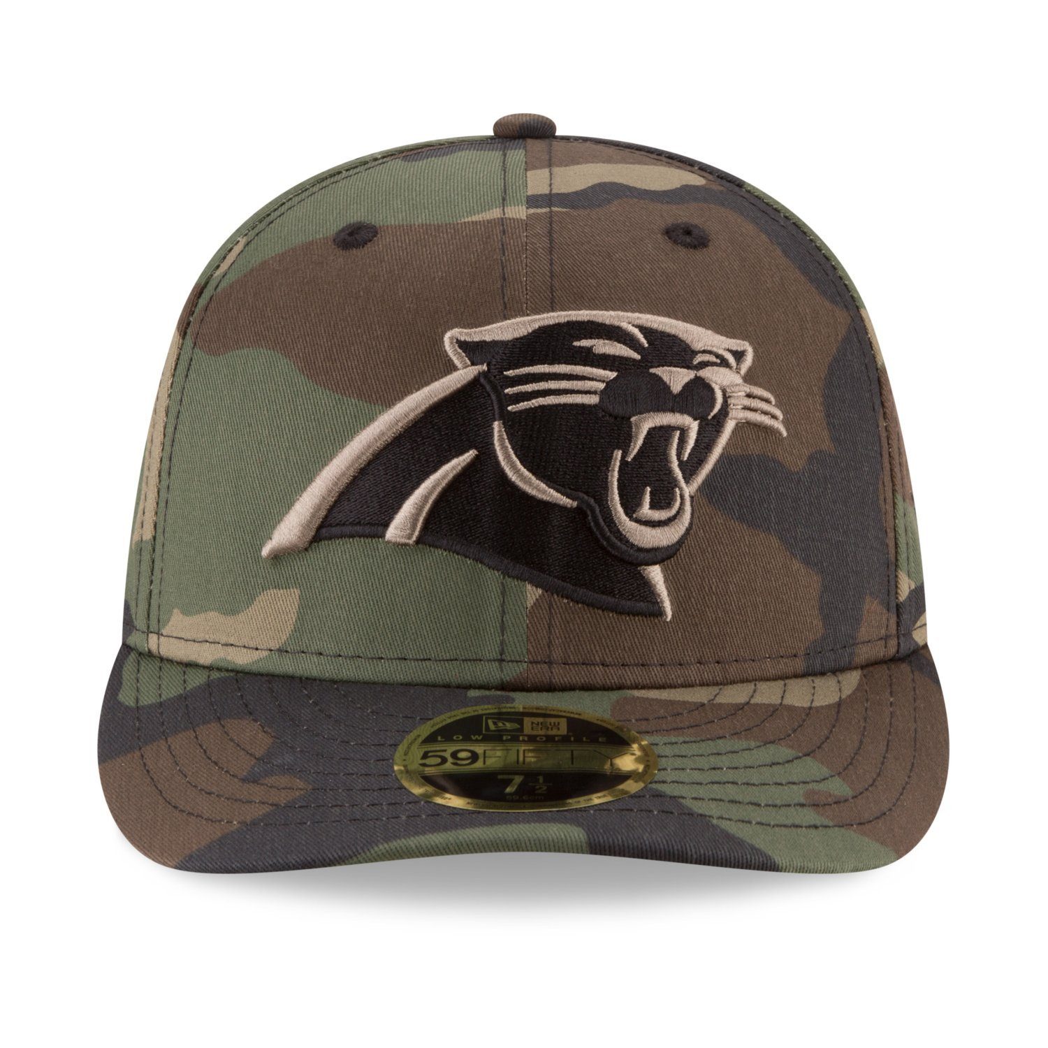 New Era Fitted Cap Low NFL Panthers Carolina woodland Profile Teams 59Fifty