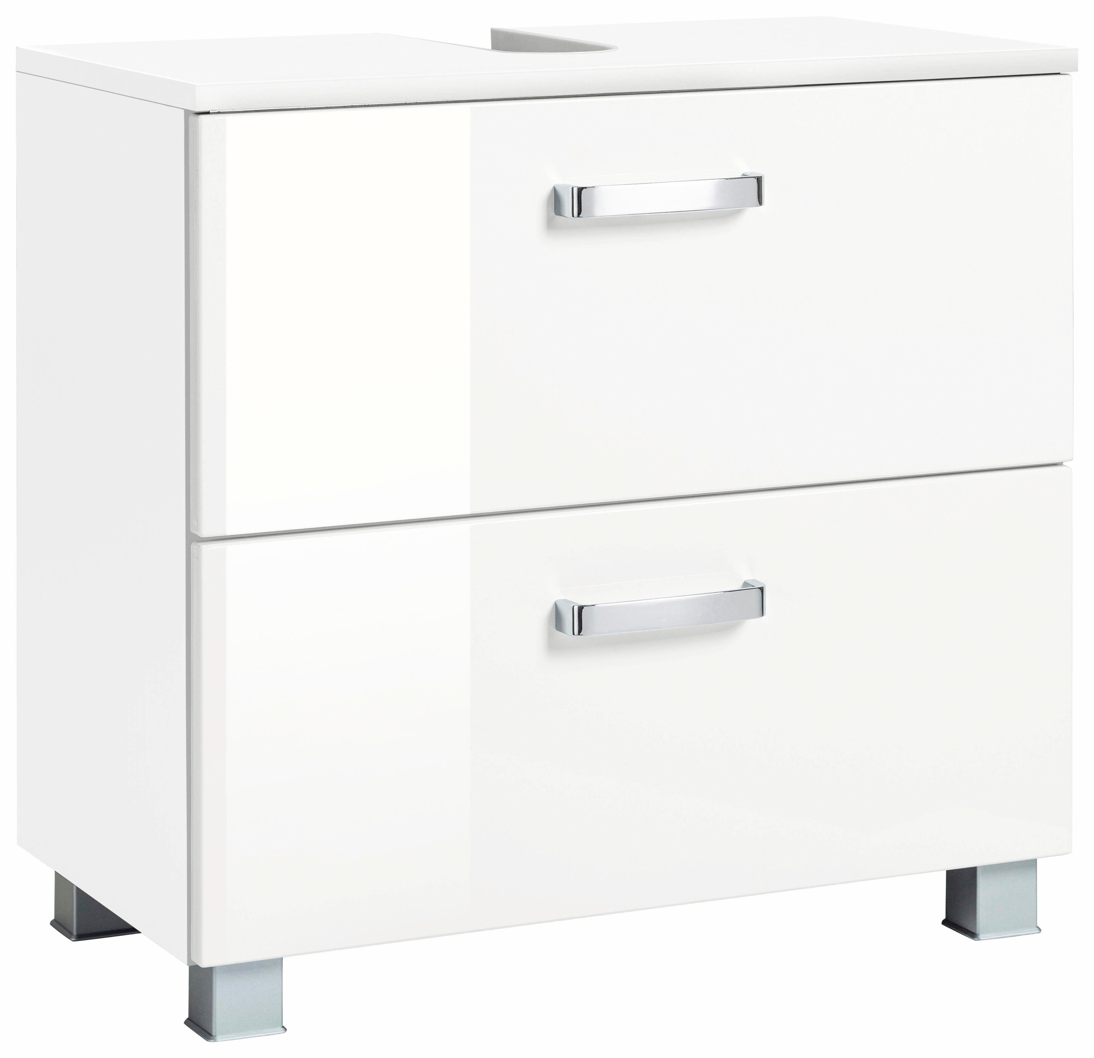 welltime Waschbeckenunterschrank Ravenna Breite 70 cm, Türen mit Anschlagdämpfern