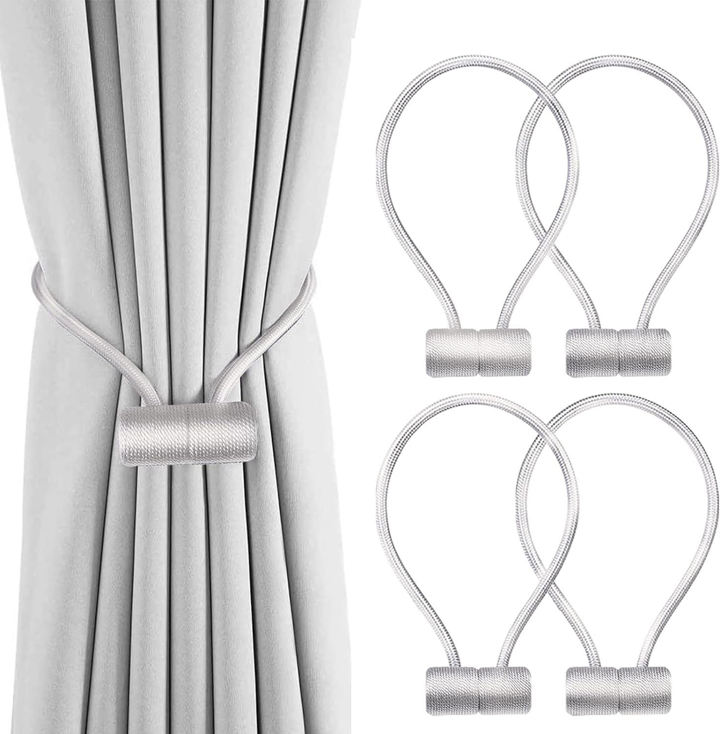 Coonoor Raffhalter Magnetische Vorhangbänder Vorhangclips Seilvorhangclips, günstig online kaufen