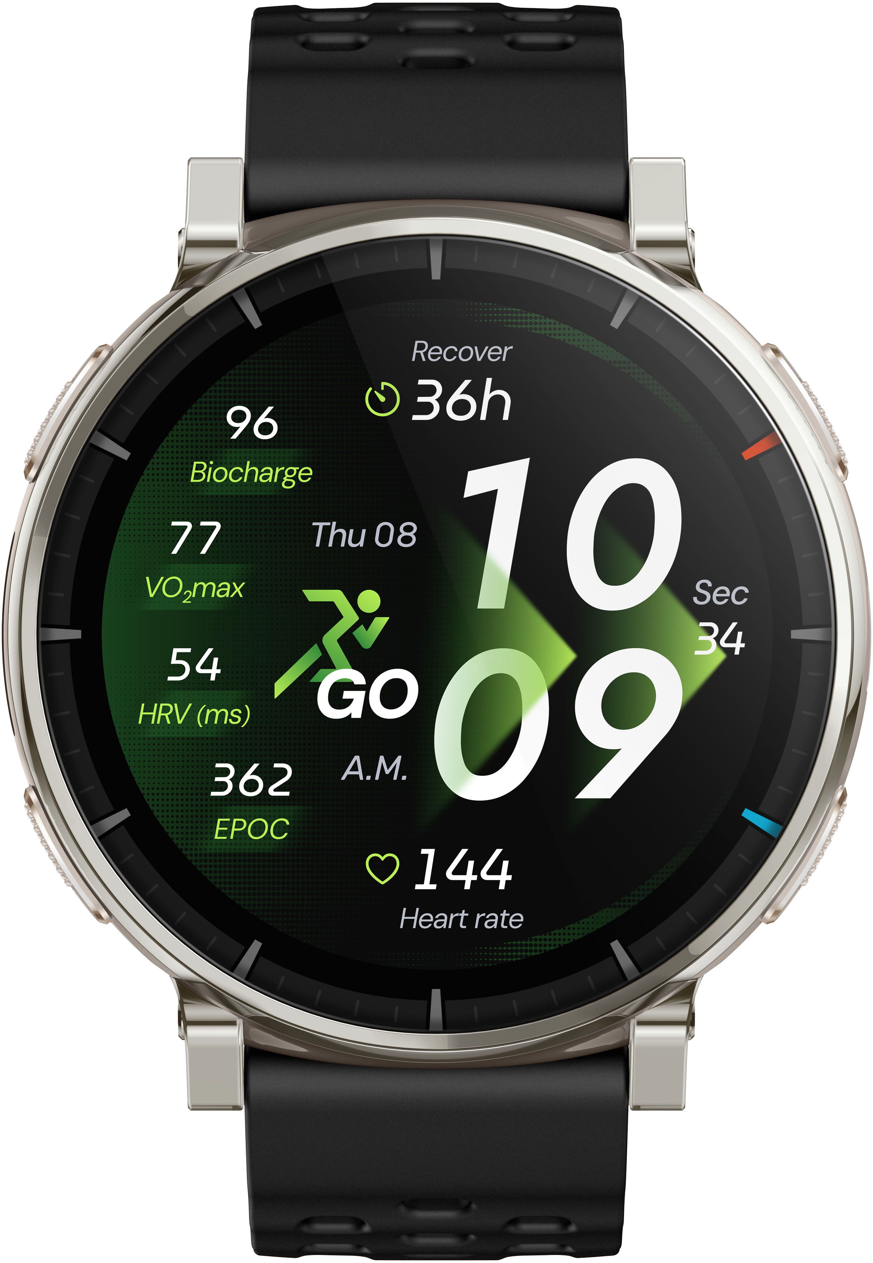 Amazfit SET: Smart Scale Personenwaage + Active 3 Premium Smartwatch (Amazfit OS), Hyrox Race Mode