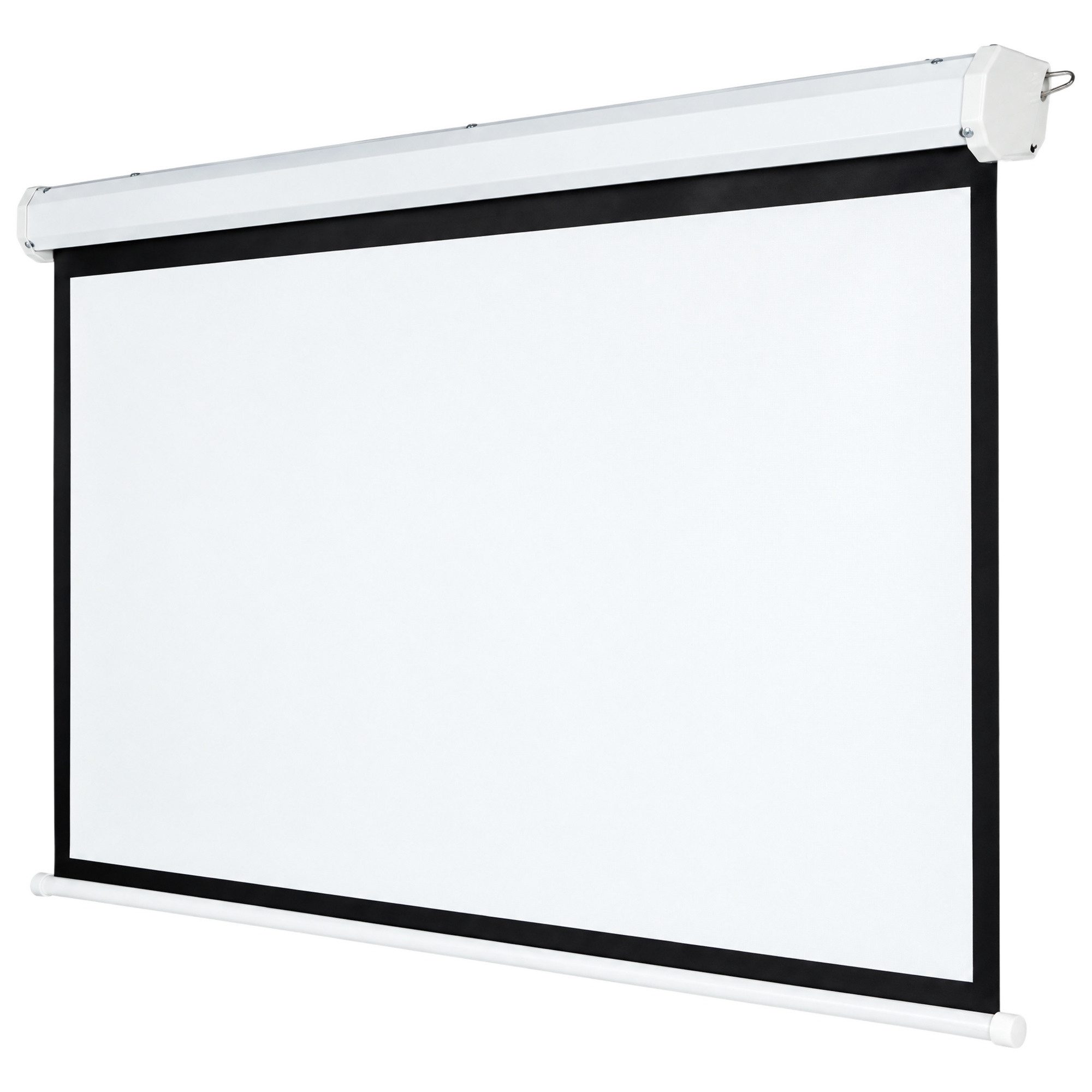Feel2Home Beamerleinwand mit leisem Motor 300x229 cm, 2 Fernbedienungen, HDTV Motorleinwand (Motor ist sehr leise)