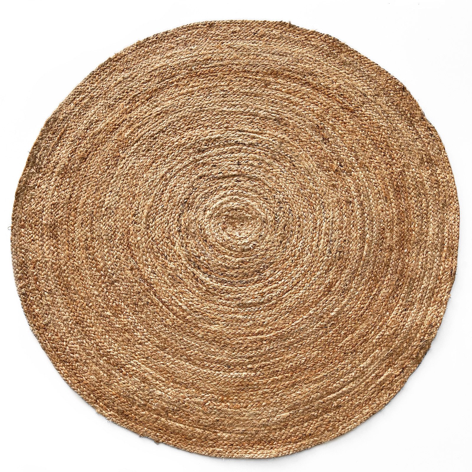 Karat Teppich Jute Rund, Handgewebter Naturteppich, In verschiedenen Ausfüh günstig online kaufen