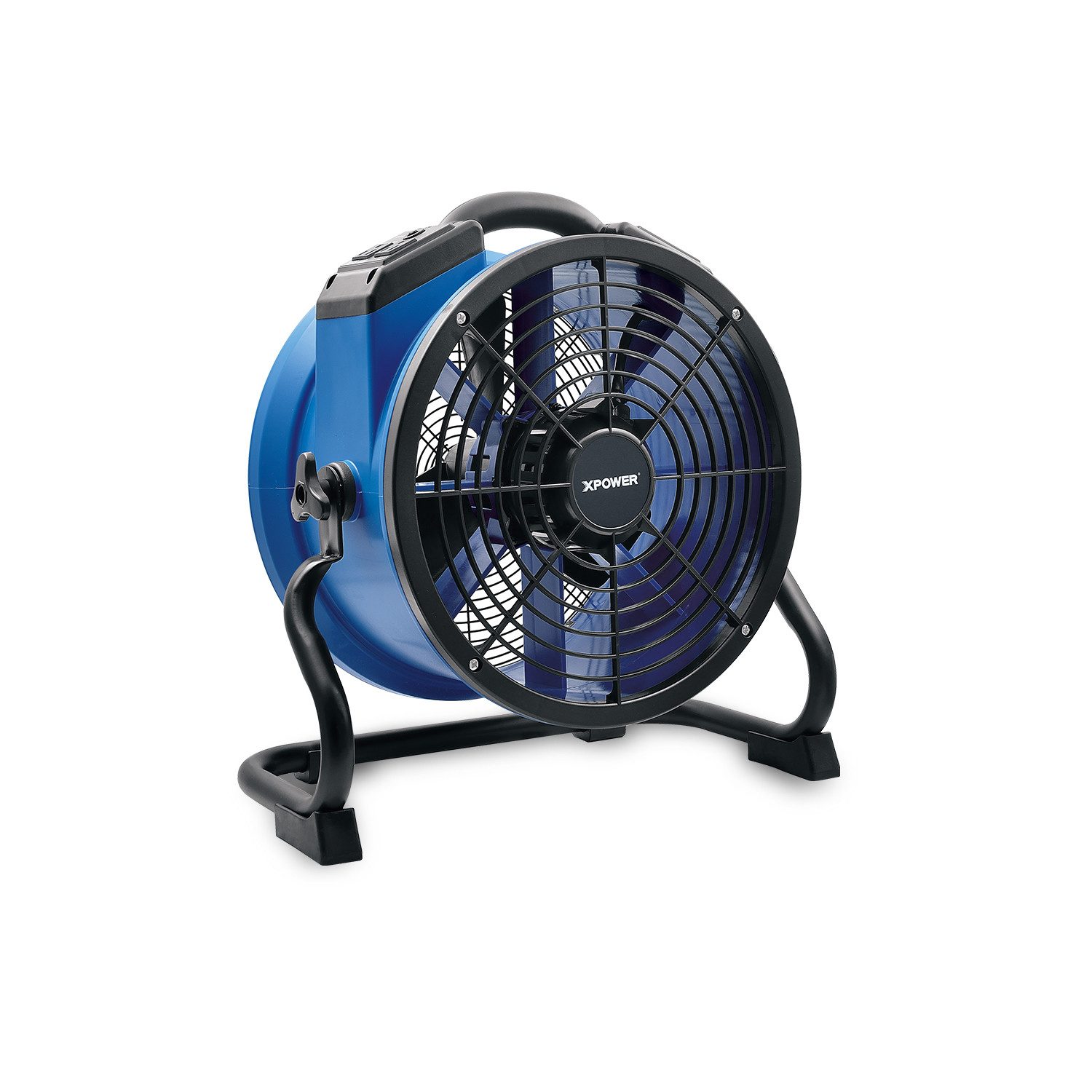 XPOWER Tischventilator X-35AR Hochtemperaturbeständiger 13" Industrie Axiallüfter & Steckdose, Hitzebeständig (bis 80°C), fokussierter Weitstrecken-Luftstrom (18m)