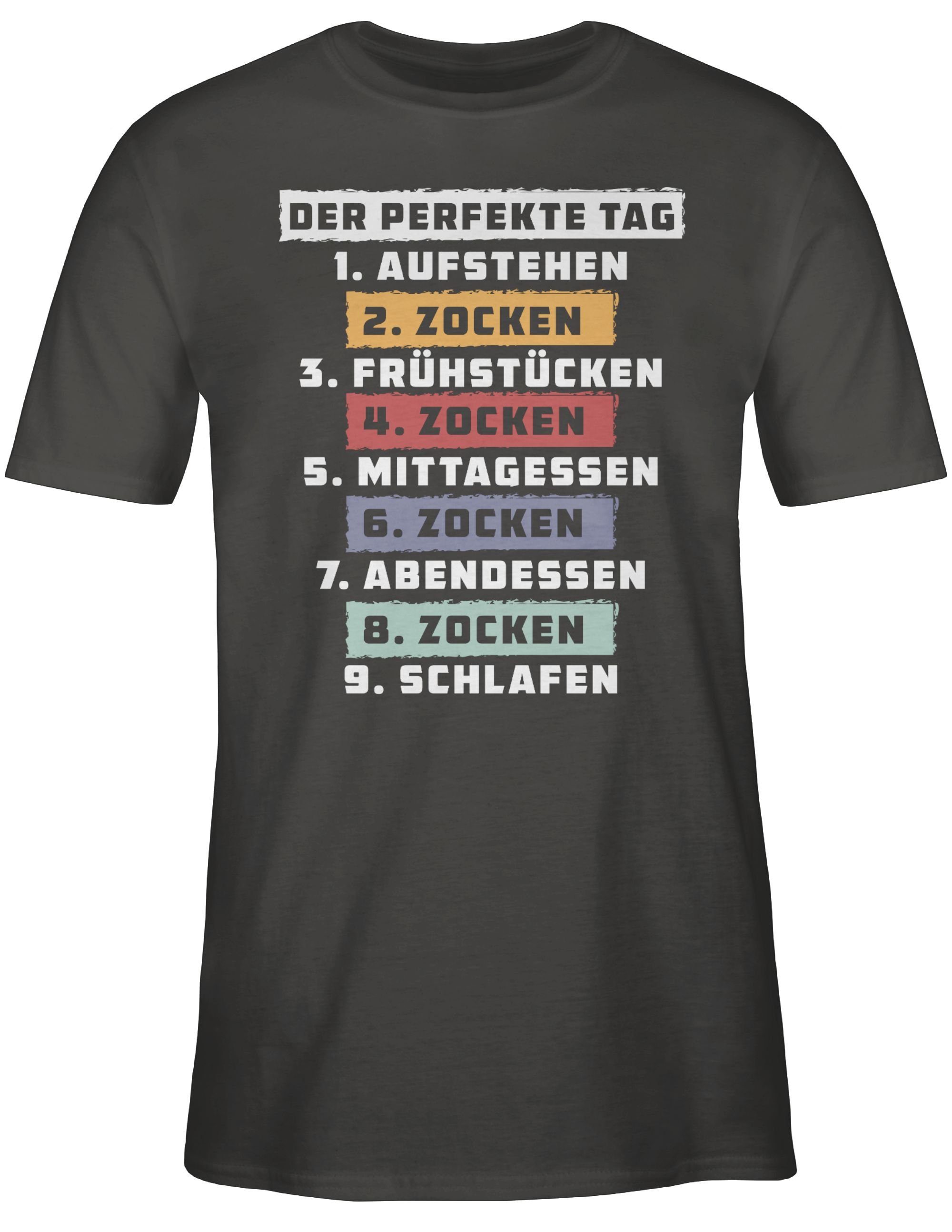 Zocken Tag Nerd Dunkelgrau - 03 Geschenke Shirtracer - perfekte T-Shirt Weiß Der