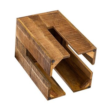 Casamia Blumenhocker Sitzhocker Sitzwürfel 28 x 45 x 28 cm Quadratischer Hocker Beistelltis