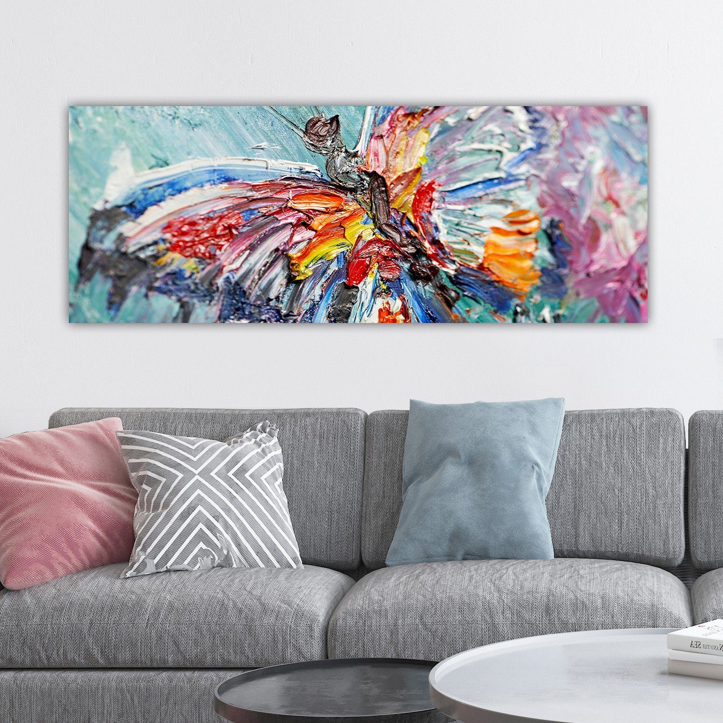 Wallity Leinwandbild TNS1811, Bunt, 30 x 80 cm, 100% Leinwand