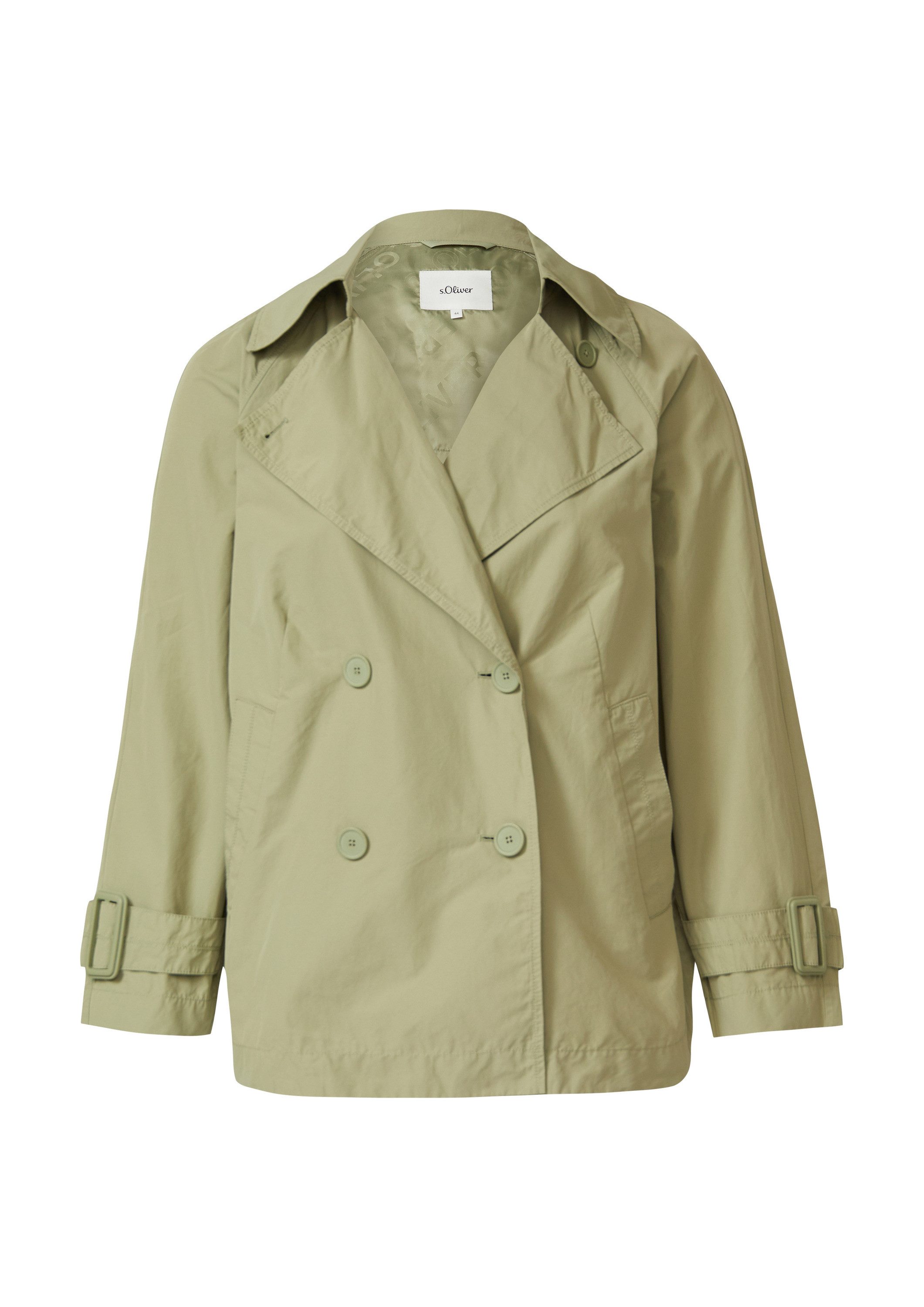 s.Oliver Funktionsjacke Outdoor-Jacke Cabanjacke im Relaxed Fit mit abgerun günstig online kaufen