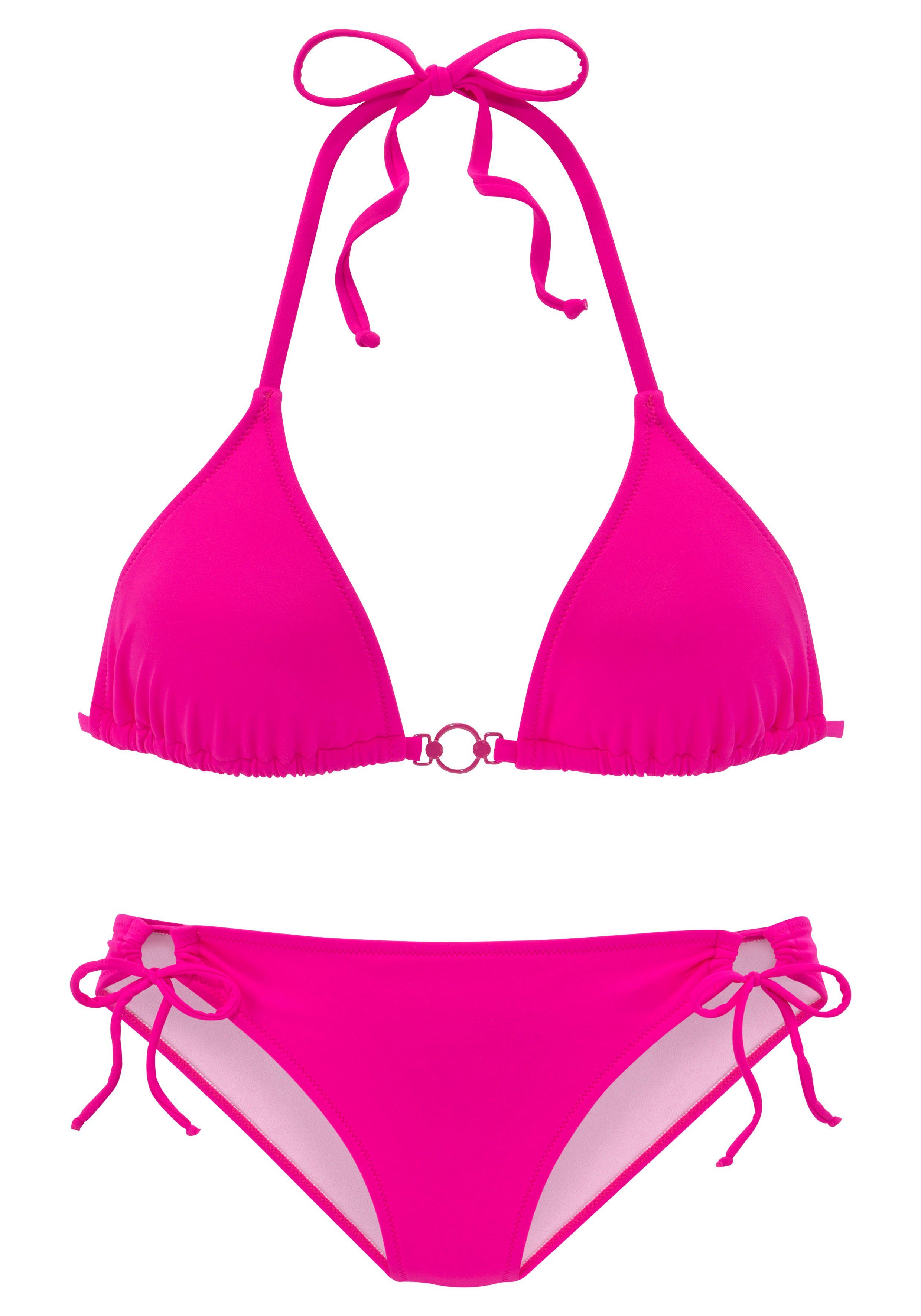 Vivance Triangel-Bikini mit Accessory vorn pink