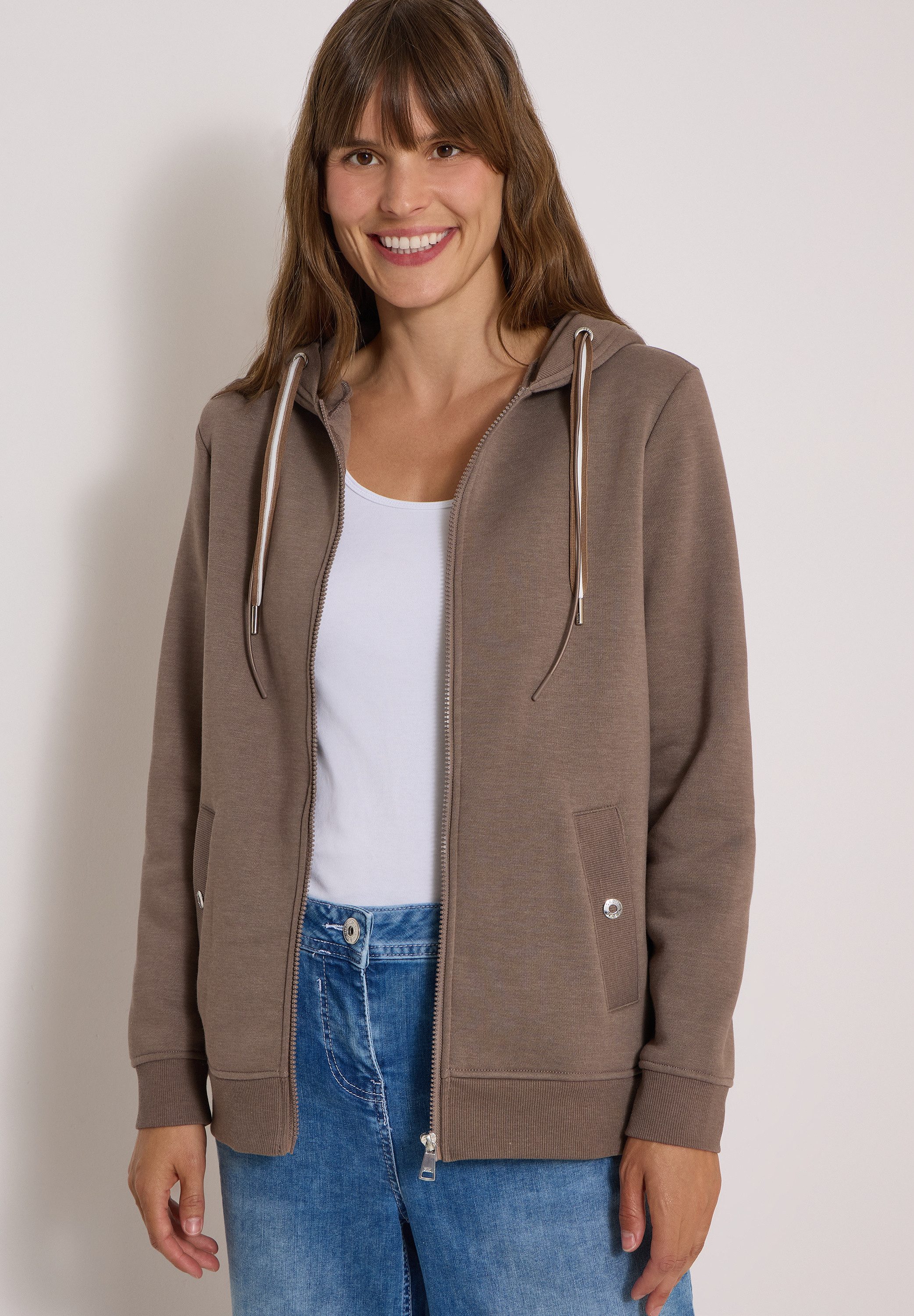CECIL Sweatjacke mit Kapuze