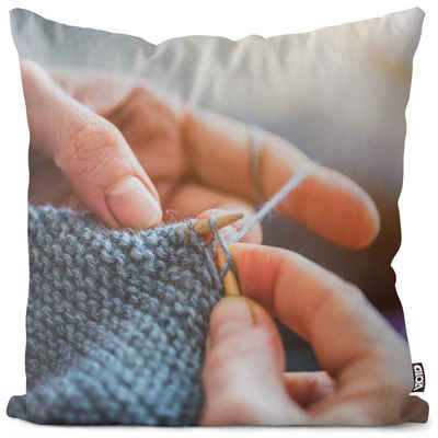 Kissenbezug, VOID (1 Stück), Stricken Wolle Handarbeit DIY stricken wolle selbstgemacht diy altmod