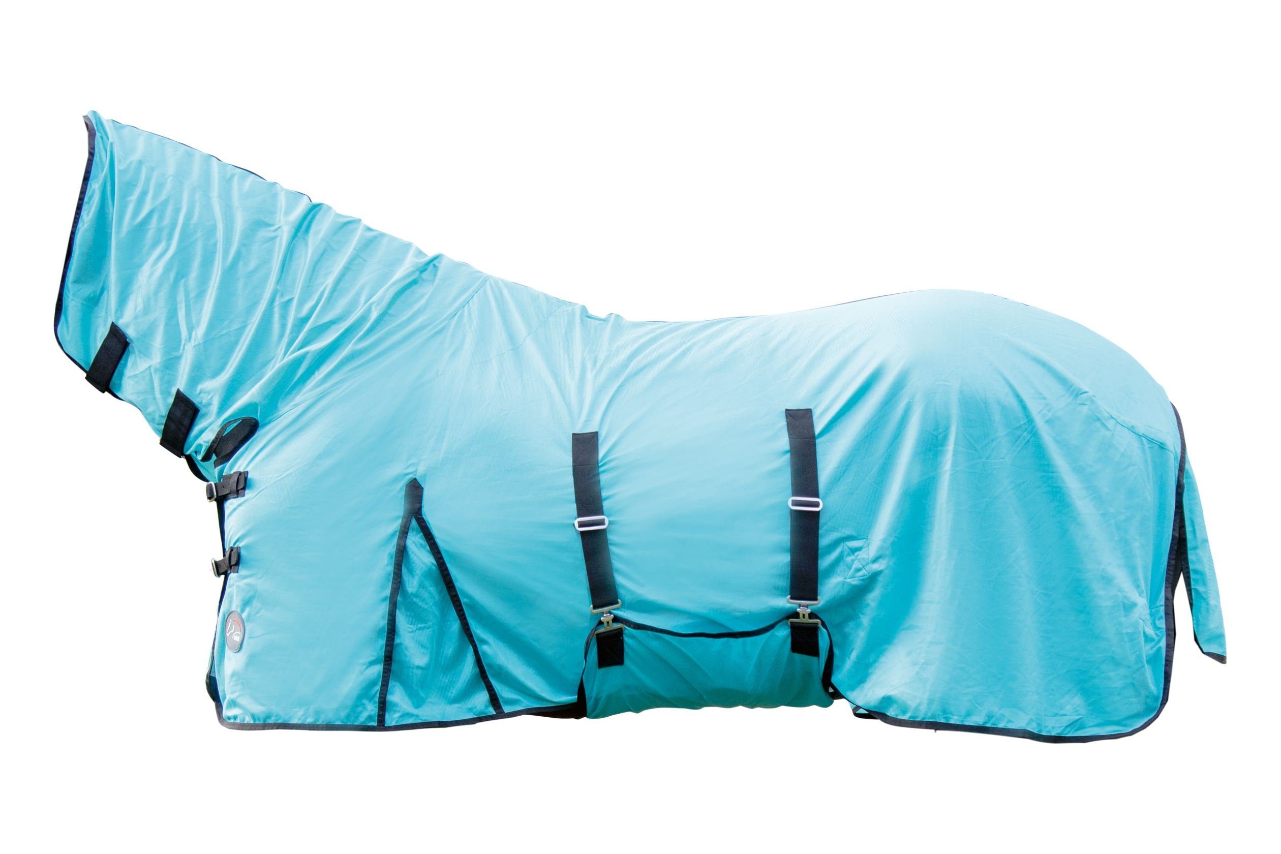 HKM Pferde-Fliegendecke HKM Fliegendecke mit Halsteil -Aqua- von HKM