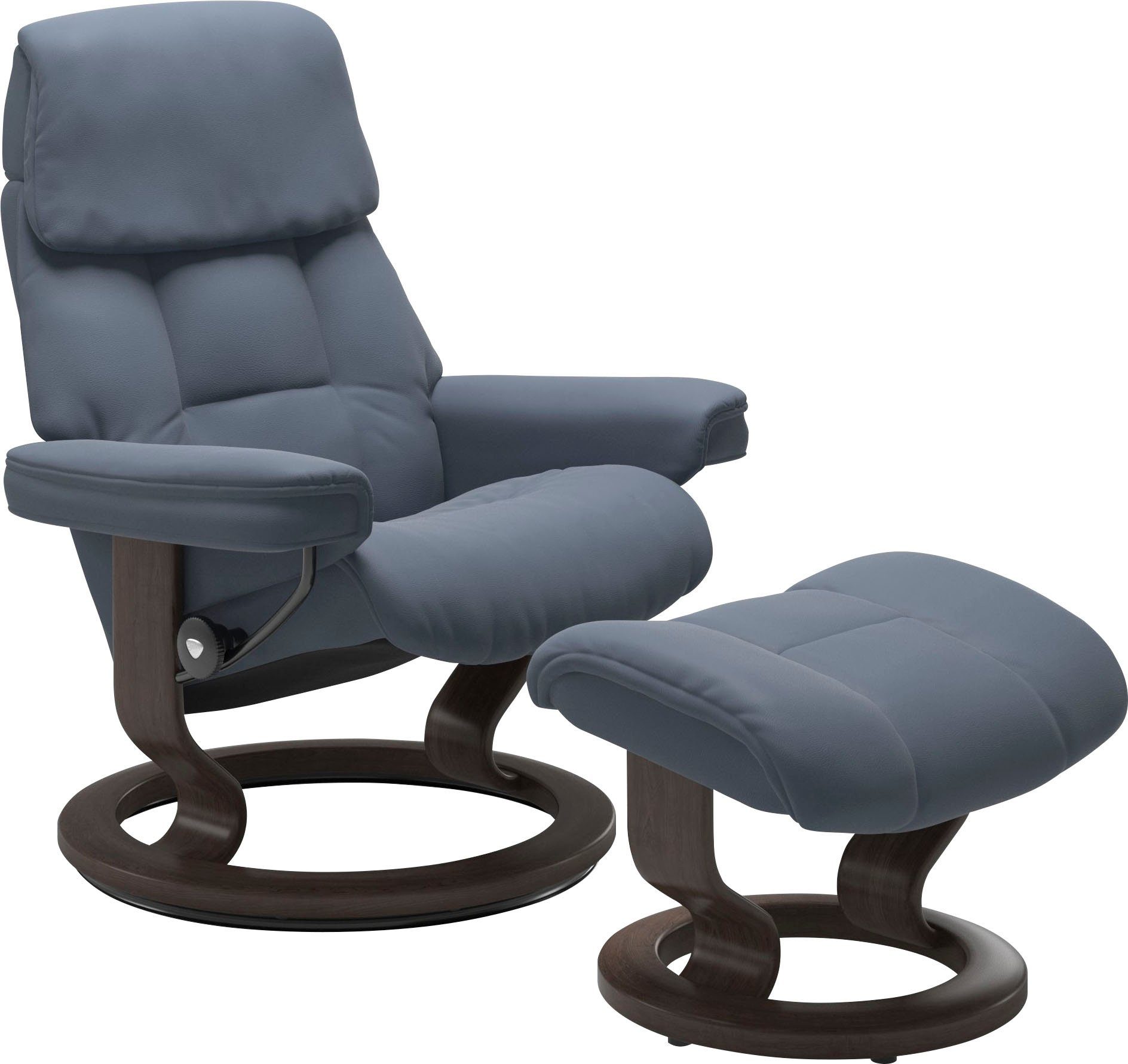 Stressless® Relaxsessel Ruby (Set), mit Classic Base, Größe L, Gestell Eiche, Wenge, Braun & Schwarz