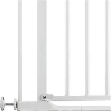 Hauck Türschutzgitter Clear Step 2, White, auch als Treppenschutzgitter verwendbar; 75-80 cm, flacher Durchgang