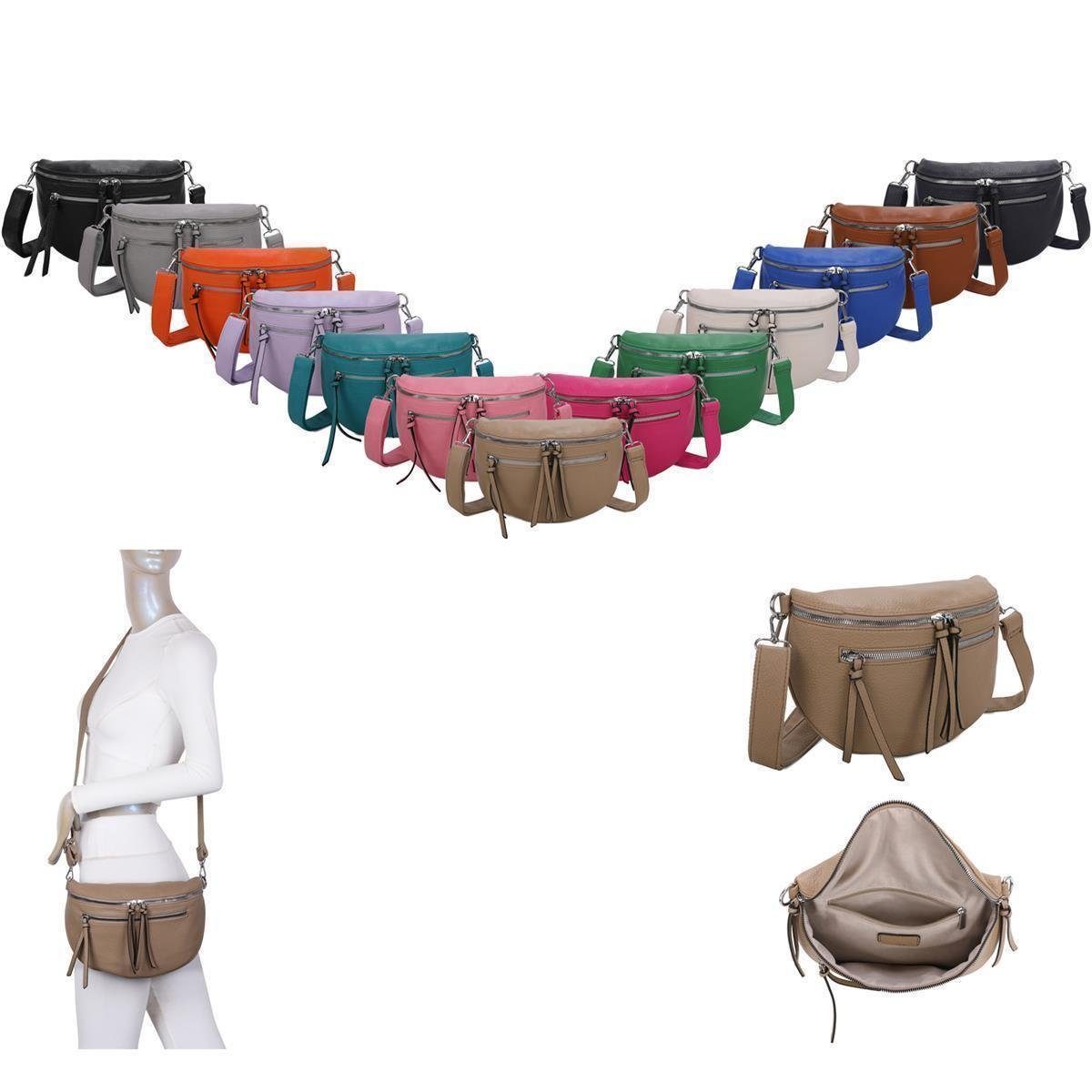 ITALYSHOP24 Bauchtasche Damen Gürteltasche Hüfttasche Bodybag Handytasche, günstig online kaufen