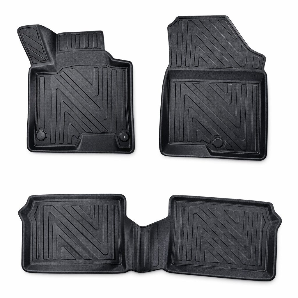 fussmattenprofi.com Auto-Fußmatte 3D Fußmatten für Citroen C4 X Elektro 2022-2026 Carbon-Optik Gummimatt (1 St), Citroen C4 X
