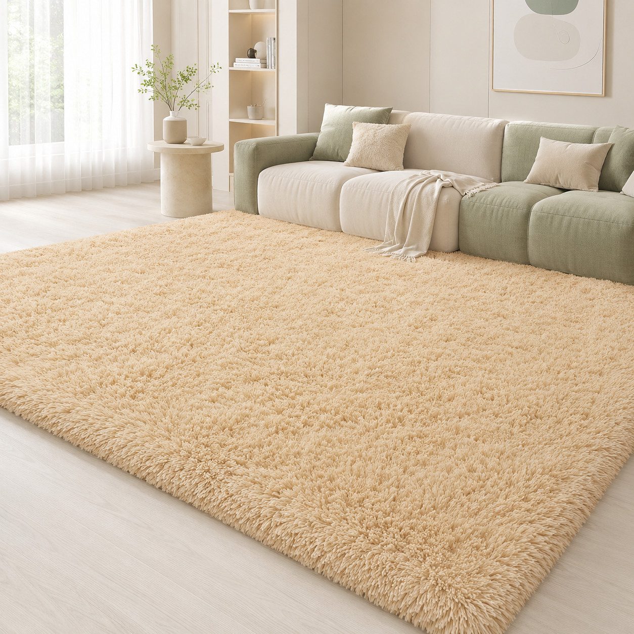Lochas Hochflor-Teppich Hochflor-Teppich weich & kuschelig für Wohnzimmer und Schlafzimmer