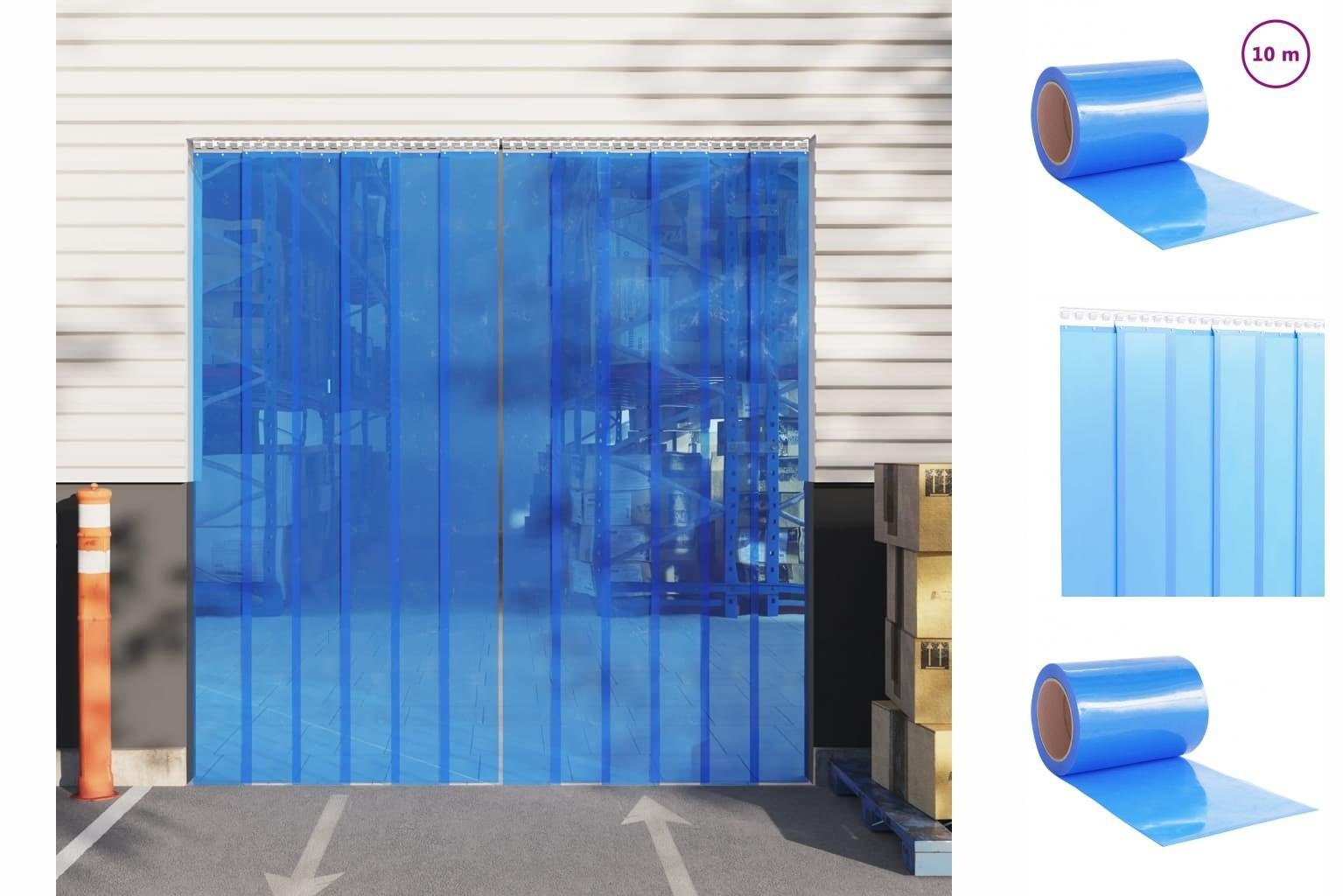 vidaXL Insektenschutz-Vorhang Türvorhang Blau 300x2,6 mm 10 m PVC Vorhang Fliegenvorhang
