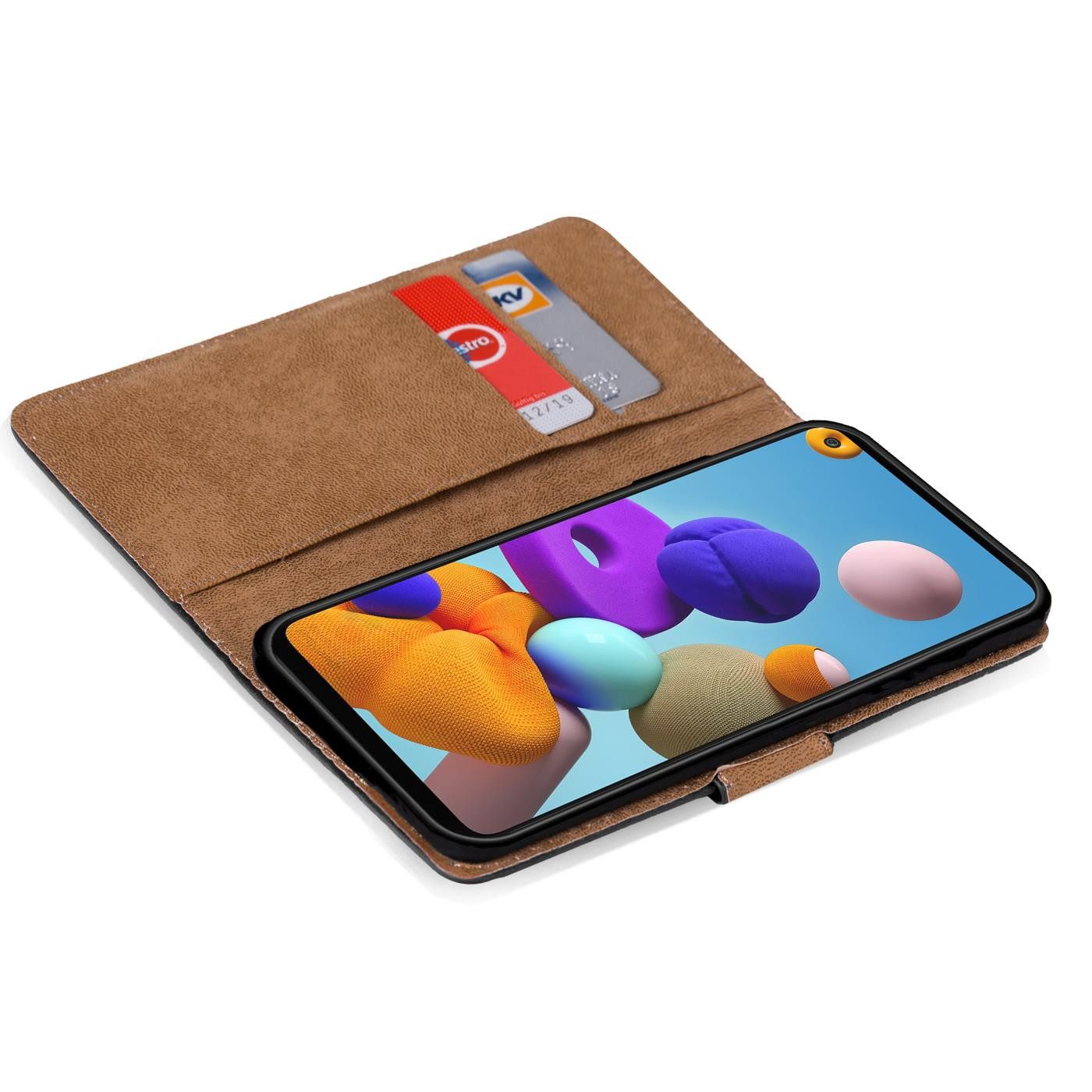 CoolGadget Handyhülle Wallet Klapp Tasche Book Case für Samsung Galaxy A41 6,1 Zoll, Hülle Klapphülle Flip Cover Etui Schutzhülle – Bild 4 von 5
