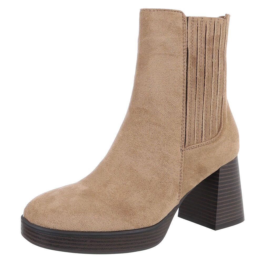Stylischer Ankle Boot mit Blockabsatz für Damen High-Heel-Stiefelette