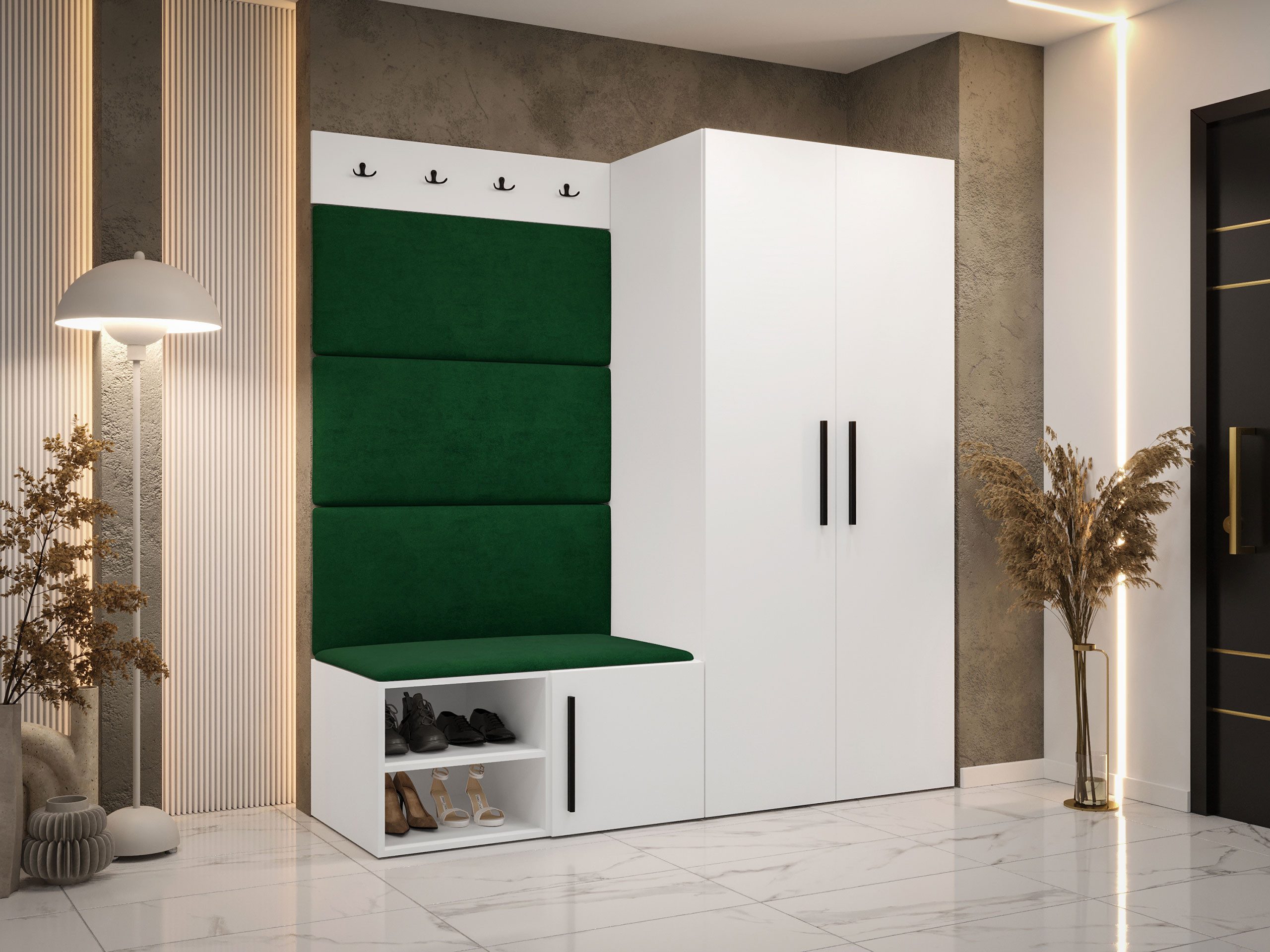 MIRJAN24 Garderoben-Set Medi I, (Drehtürenschrank, Schuhschrank, günstig online kaufen