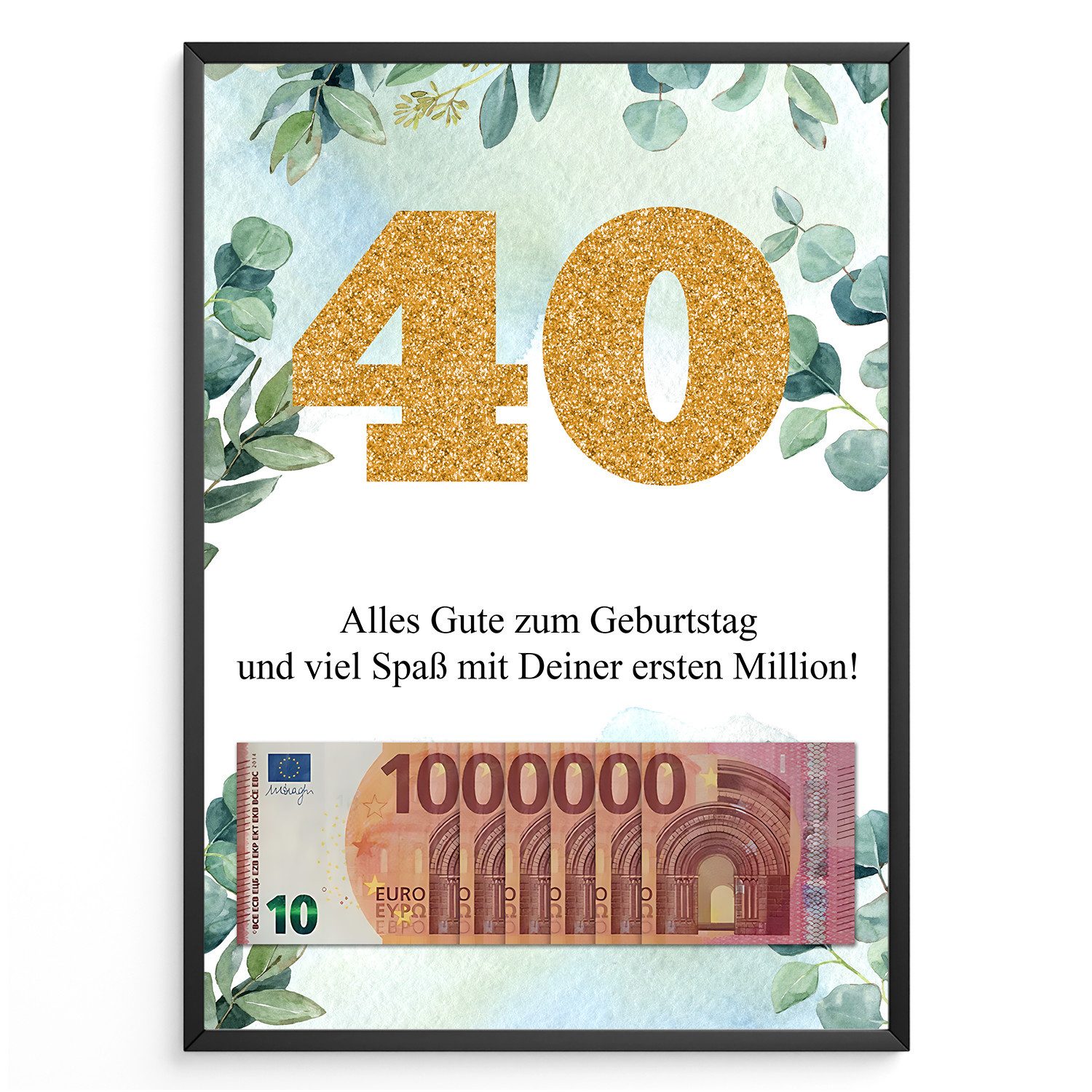 Tigerlino Poster Geldgeschenk Geburtstag Frauen Männer günstig online kaufen