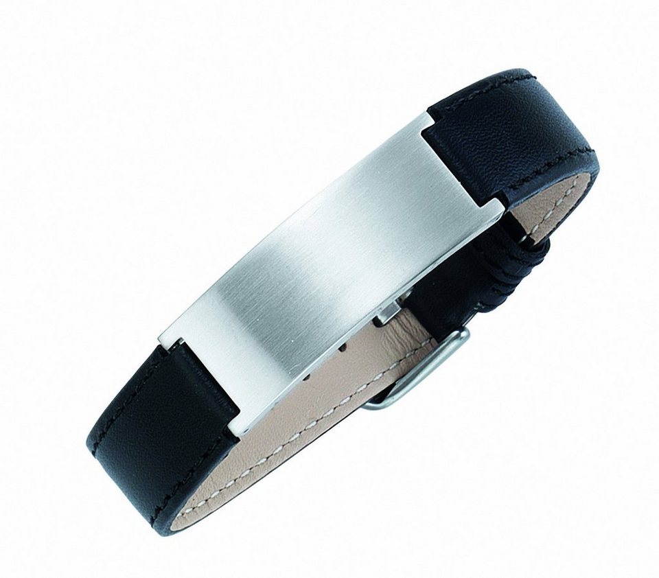 Adelia´s Edelstahlarmband Edelstahl Armband 23 cm, Edelstahlschmuck für  Herren, Maße - Breite 16,2 mm - Ketten Stärke 4 mm - Länge 23 cm
