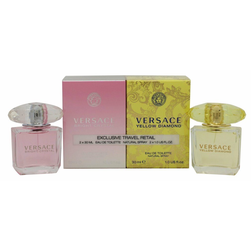 Versace Eau de Toilette Geschenkset 30ml Yellow Diamond EDT + 30ml Bright Crystal EDT