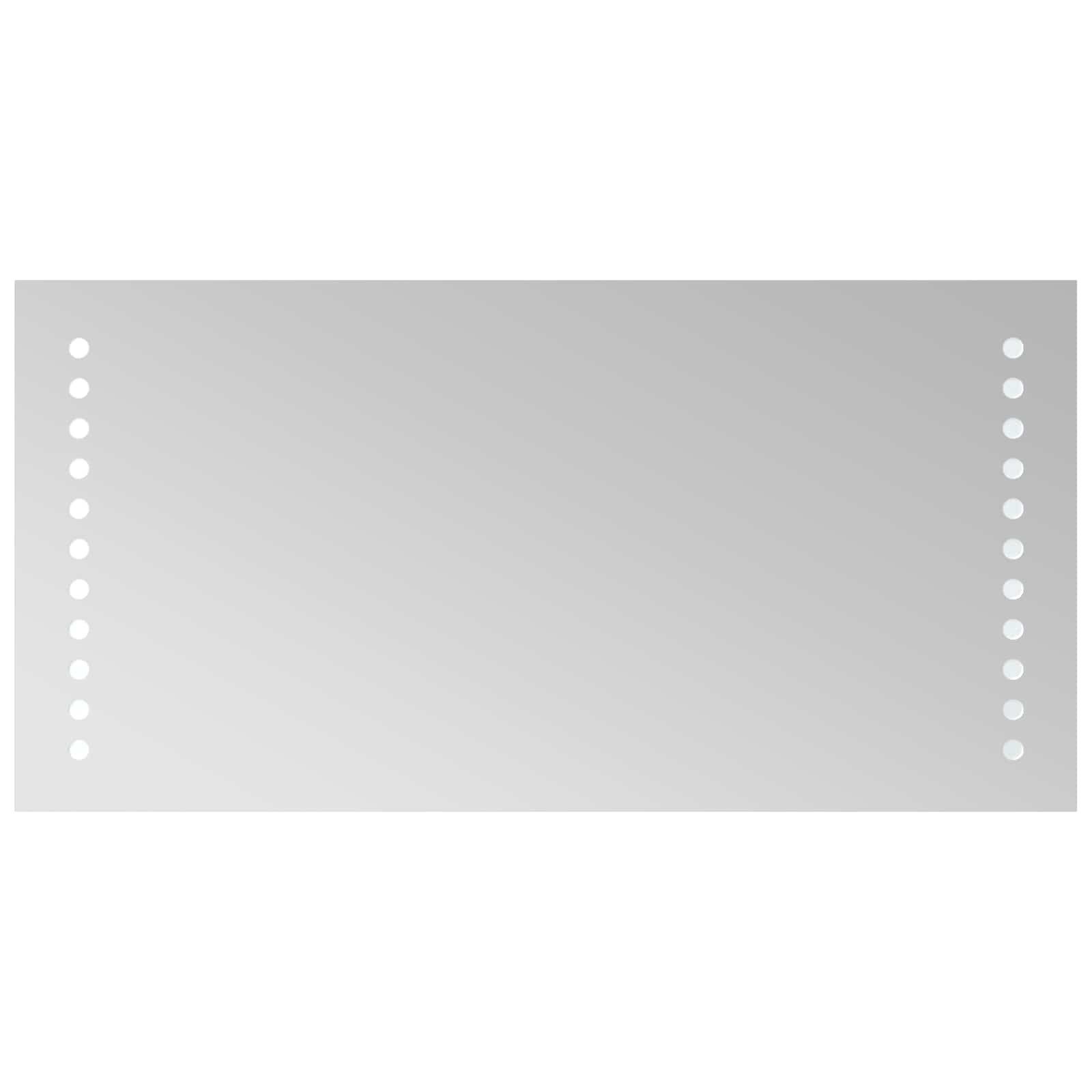 vidaXL Spiegel LED-Badezimmerspiegel Transparent 40 x 20 cm Gehärtetes Glas (1-St)