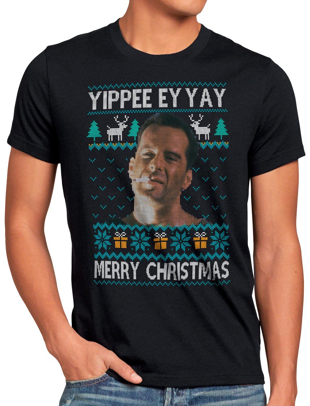 Pullover Print-Shirt Weihnachten zu Haus sweater Allein Kevin Weihnachts style3 ugly