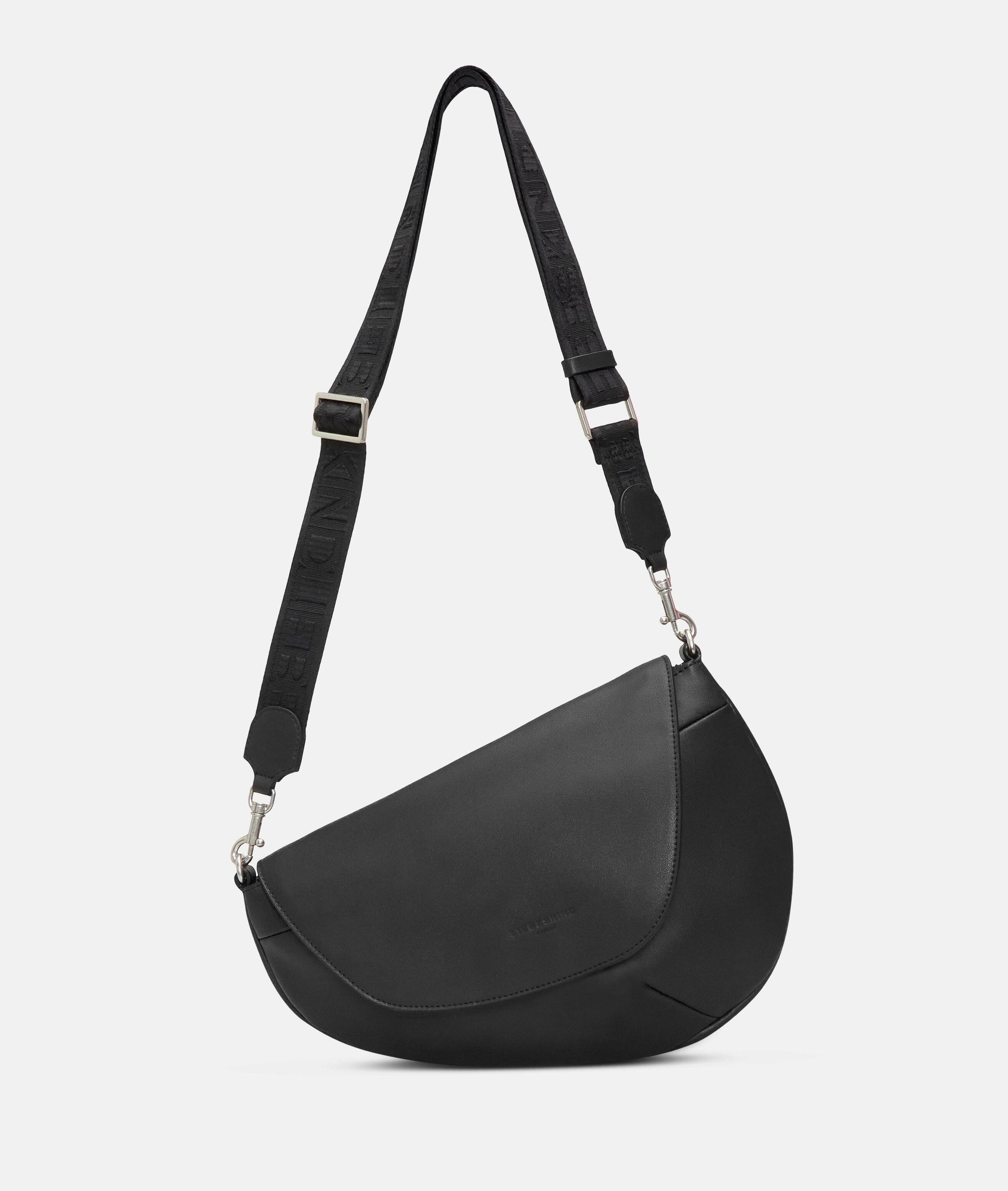 Liebeskind Berlin Schultertasche Oval Shoulder-Bag M, Geräumige Schultertasche in Lederoptik mit authentischer Narbung – Bild 5 von 5