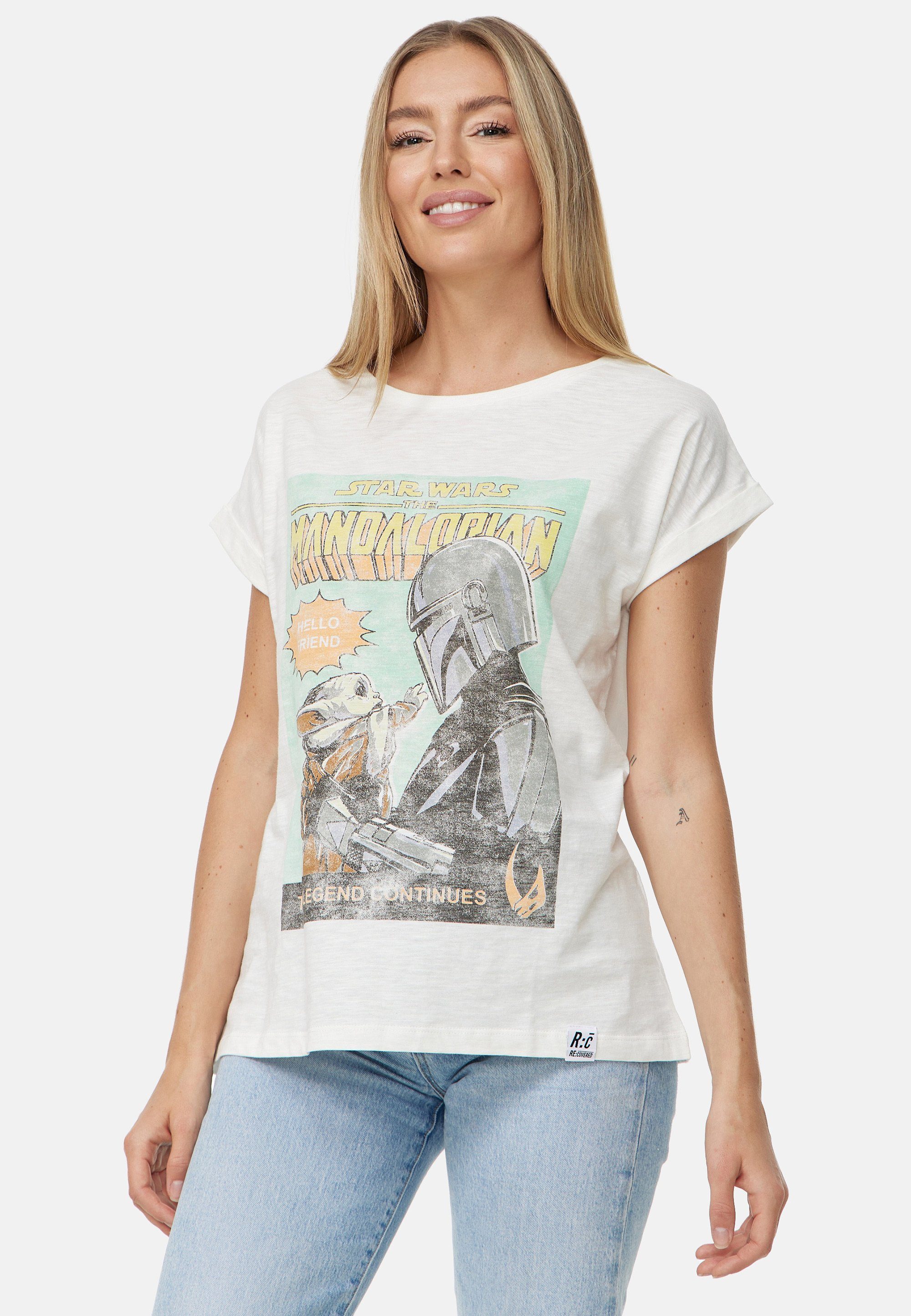 Recovered T-Shirt Star Wars Mandalorian GOTS zertifizierte Bio-Baumwolle The