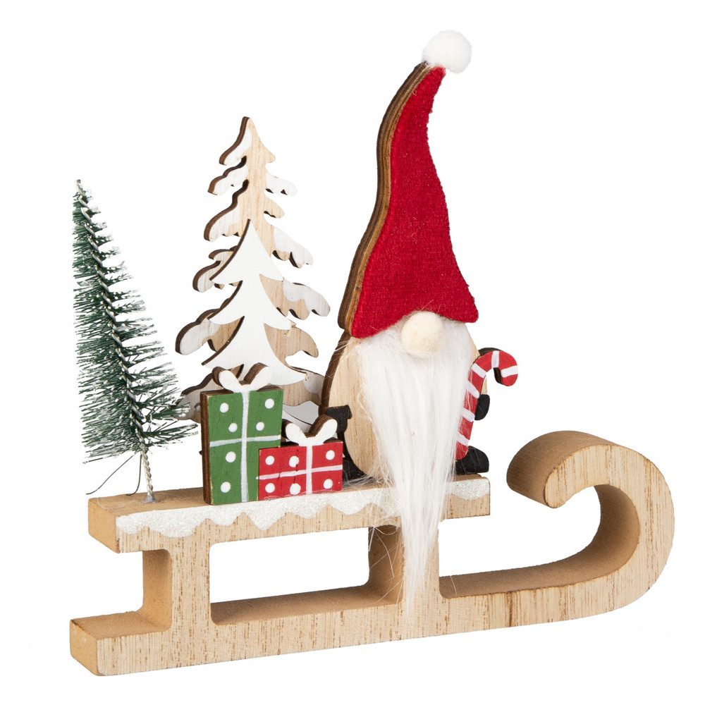 MICA Weihnachtsfigur Weihnachtswichtel auf Schlitten - günstig online kaufen