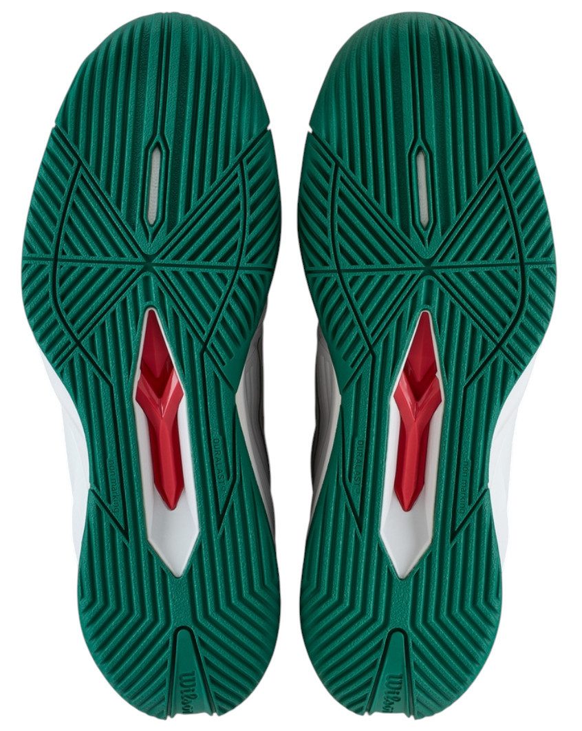 Wilson Rush Pro 4.5 Allcourt (Stabilität) 2025 weiss/grün Herren Tennisschuh