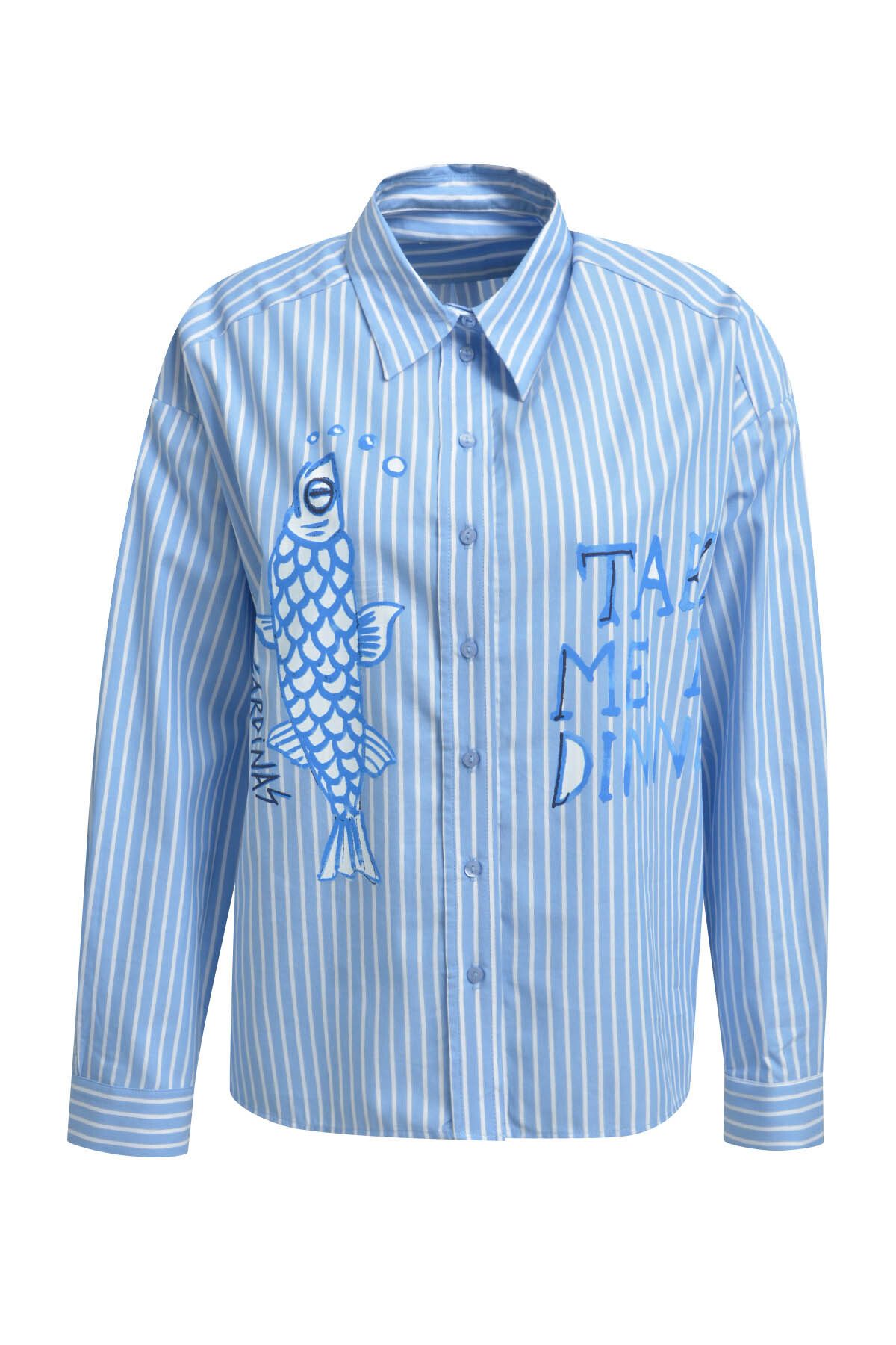 Milano Italy Langarmbluse mit Baumwolle