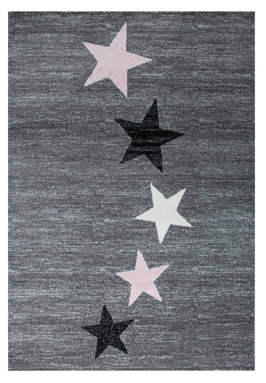 Vimoda Kinderteppich Stern Muster, modern für Kinderzimmer, Rechteckig, Höh günstig online kaufen