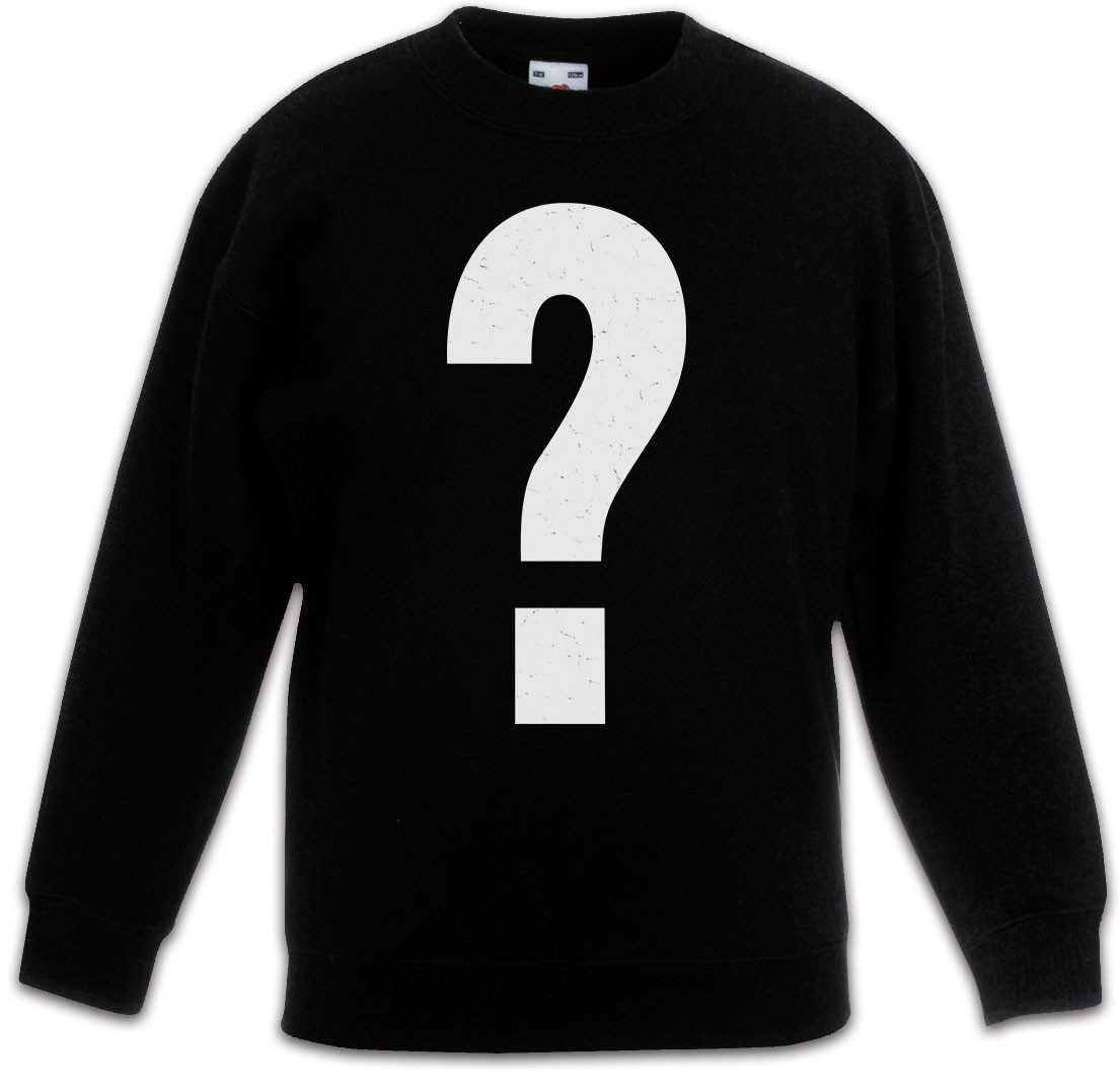 Sweatshirt Fragezeichen Weiß Kinderpullover Die Kostüm Fasching Drei Karneval