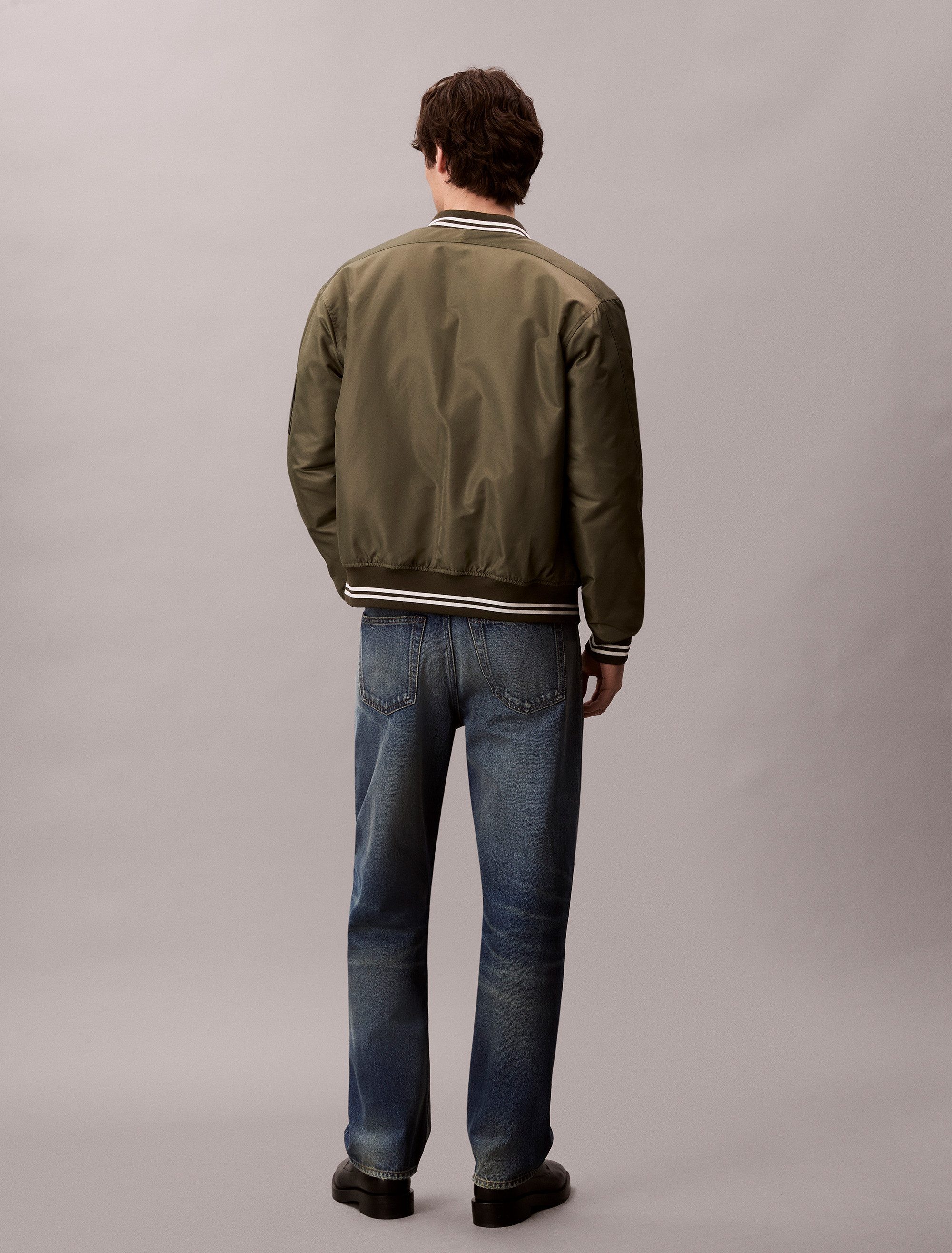 Calvin Klein Jeans Collegejacke LS JEANS TIPPED HERO BOMBER Mit Rundhalsausschnitt, regular fit