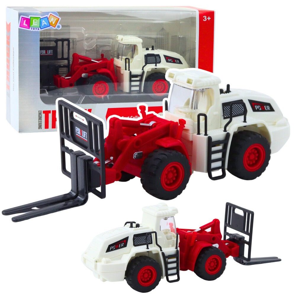 LEAN TOYS Spielzeug-Gabelstapler LeanToys Gabelstapler, Metallgabeln, verstellbare Licht/Sound