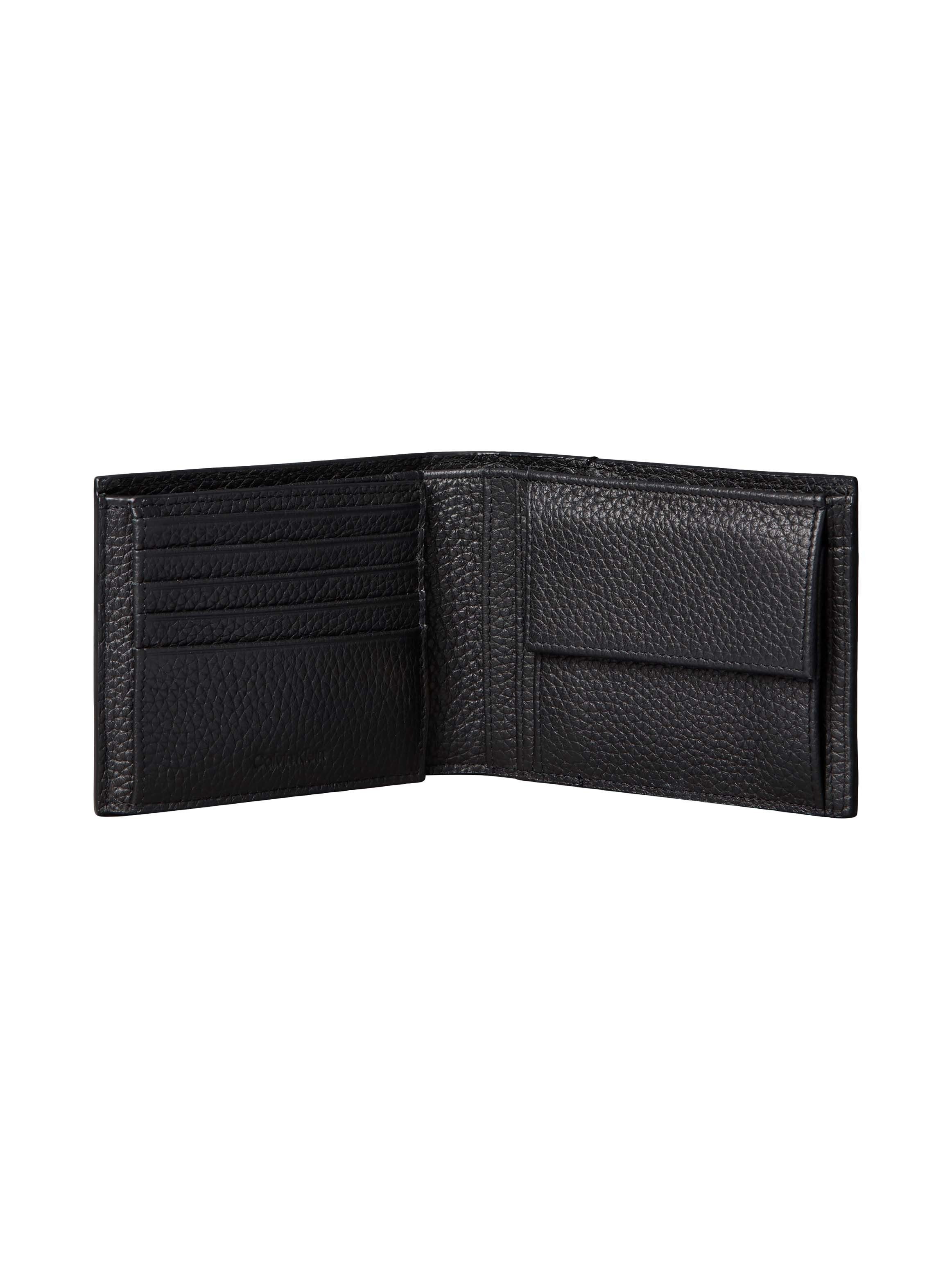 Calvin Klein Geldbörse FOIL EMBOSS TRIFOLD w/ CARD, Unisex Geldbeutel, Portemonnaie mit Logoschriftzug