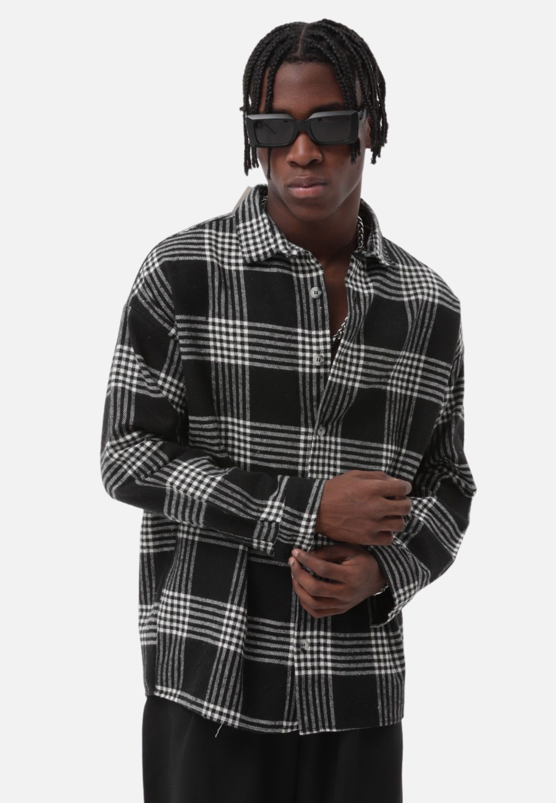 COFI Casuals Flanellhemd Flanellhemd Kariert Hemd Holzfällerhemd (1-tlg)