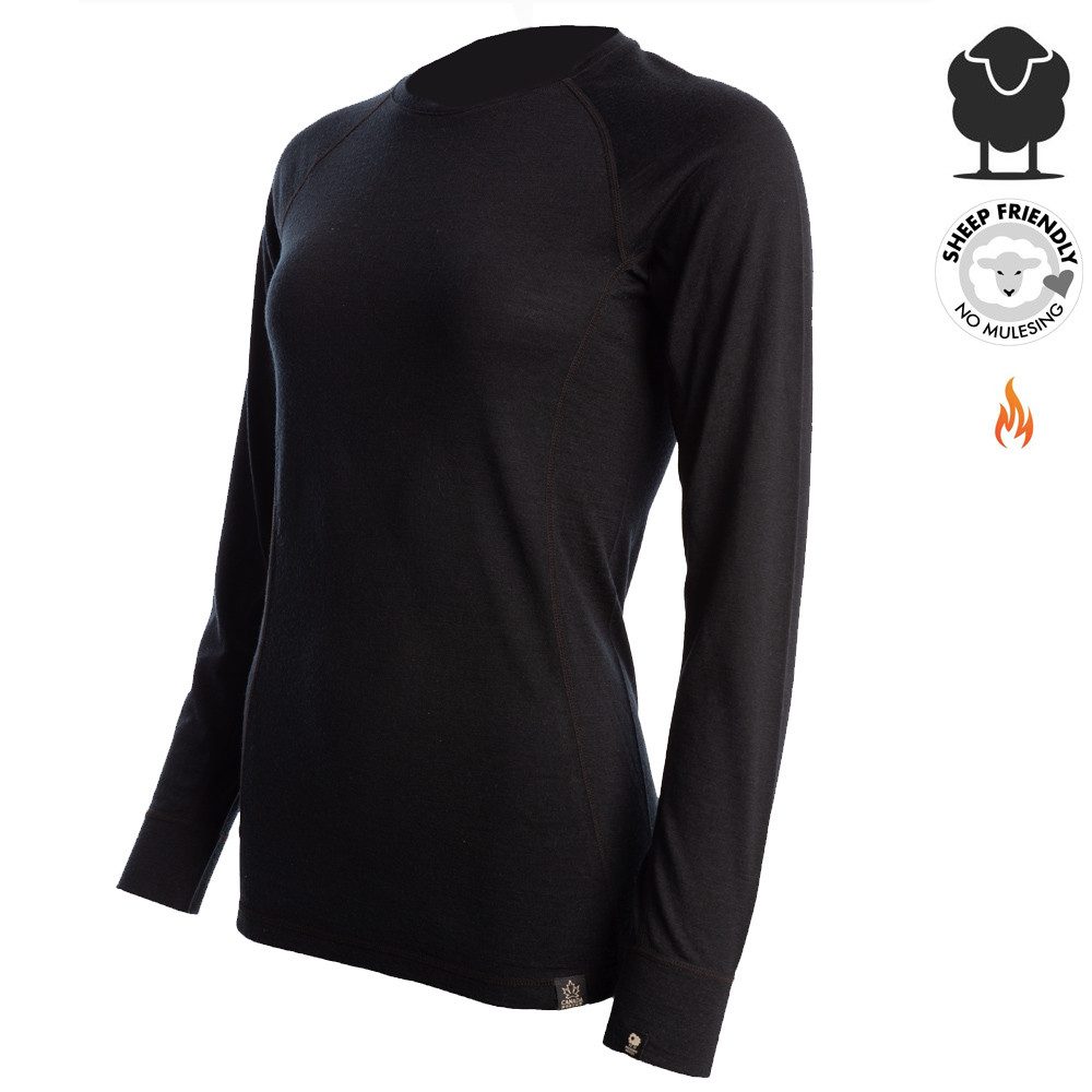 Canada North T-Shirt CANADA NORTH - 100% Merino Damen Longshirt CHILCOTIN - mulesing frei