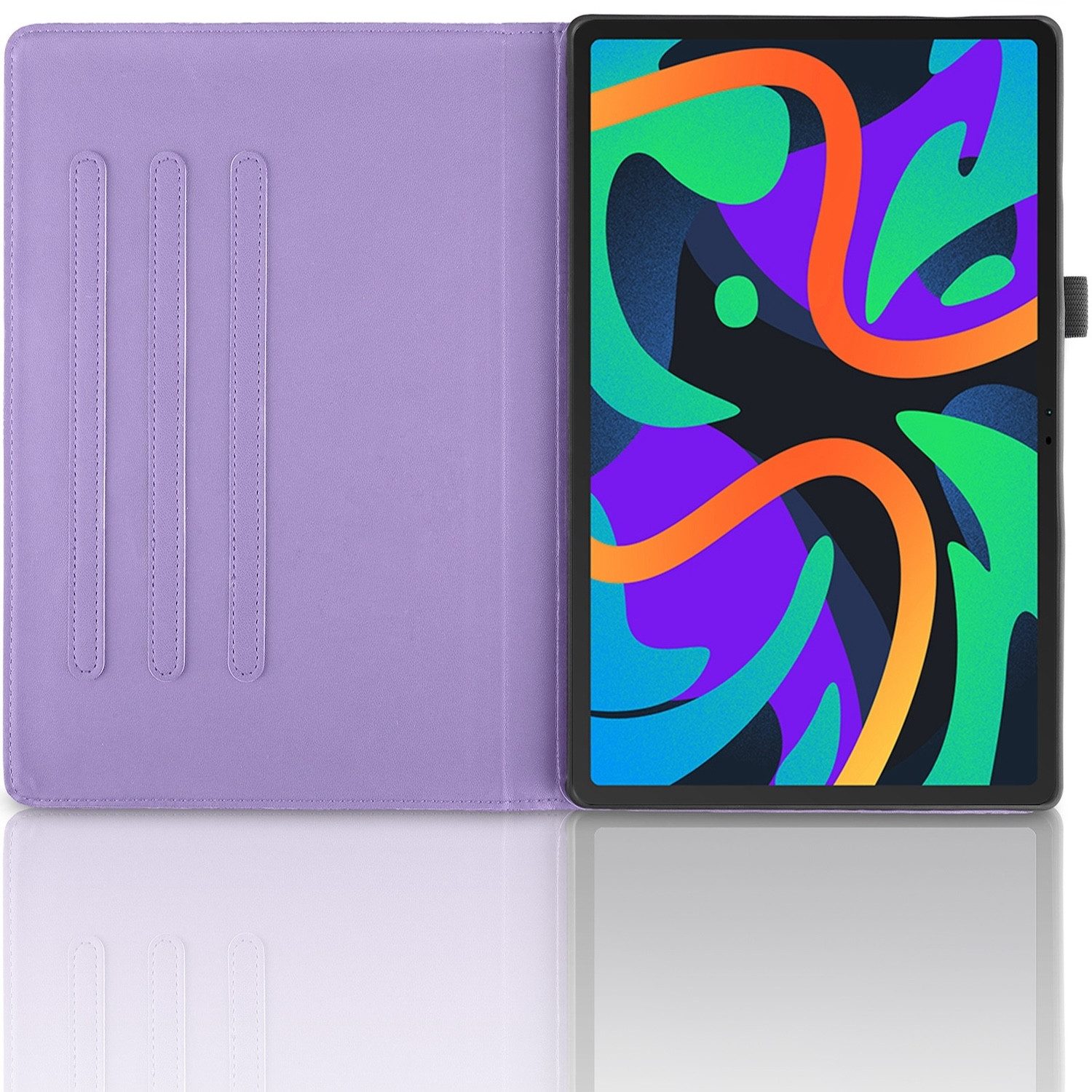 Wigento Tablet-Hülle Für Lenovo Tab M11 360 Grad Rotation Kunstleder Tasche Baum Muster