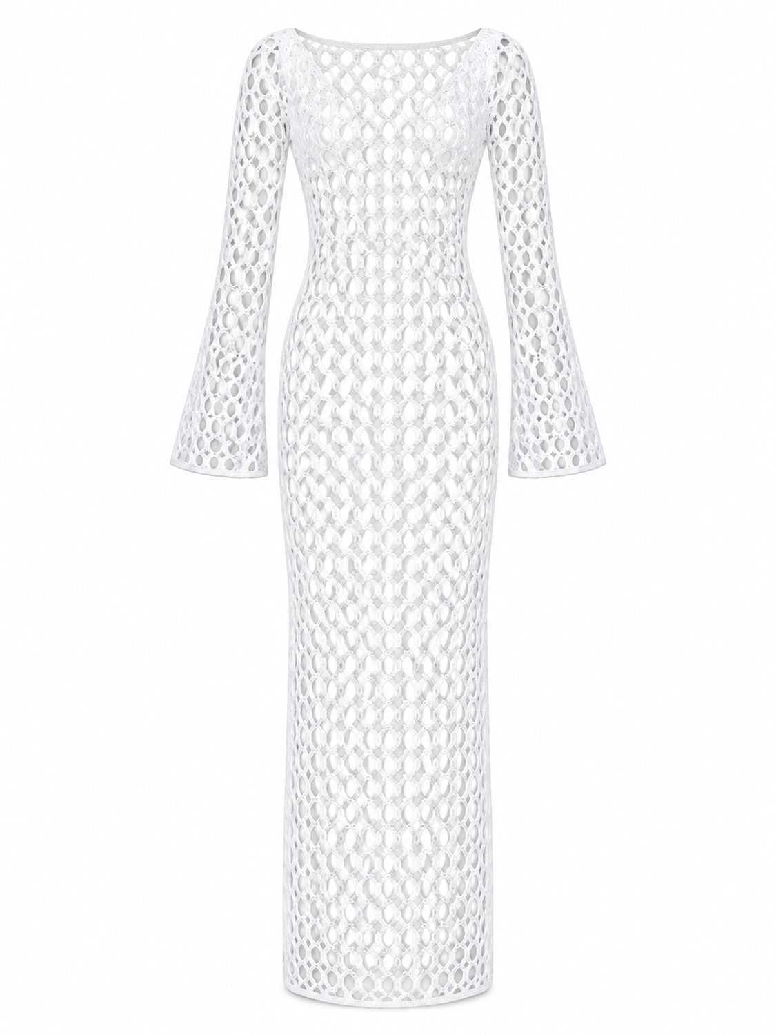 No Matter What Maxikleid Langes Netz-Kleid