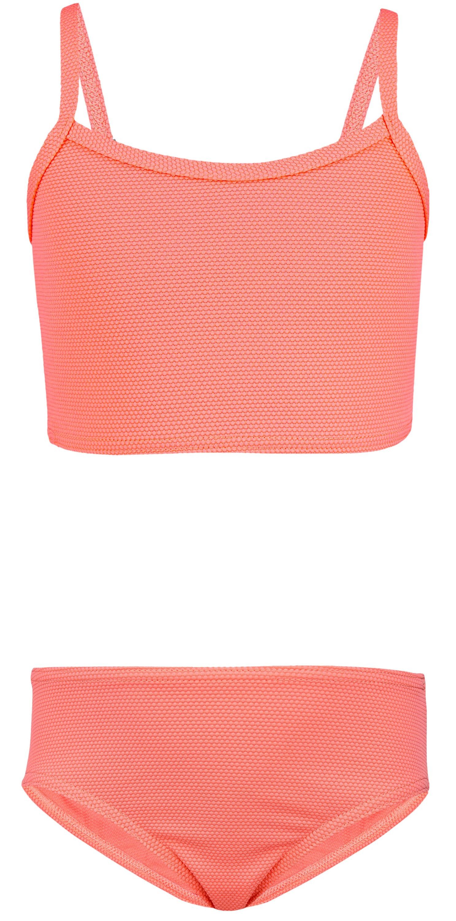 Aquarti Bustier-Bikini Aquarti Mädchen Bikini Set Bustier Bikinislip Zweiteiliger Badeanzug