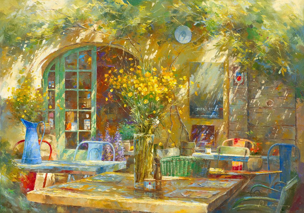 International Graphics 2020 GmbH Leinwandbild Johan Messely, Le petit café