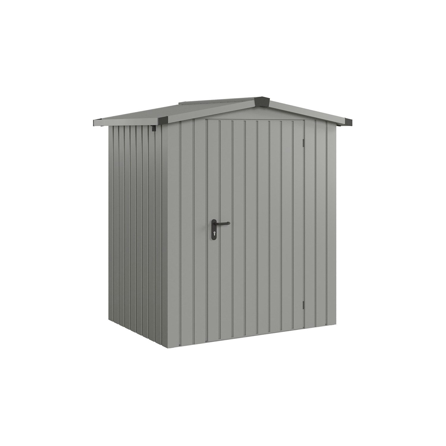 Hörmann Ecostar Gerätehaus Metall "Euroline Trend", BxT: 166x118 cm, graualuminium